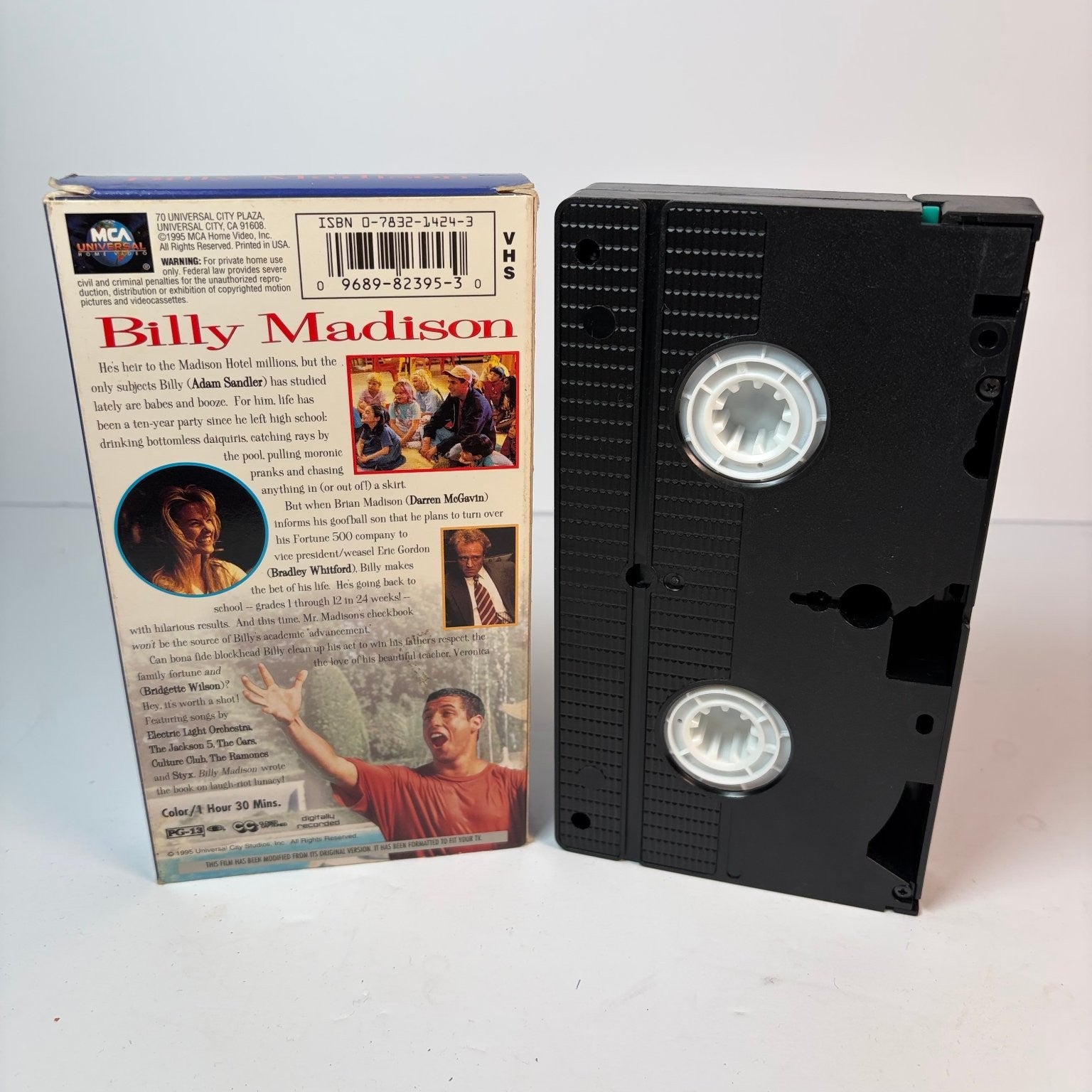 Billy Madison VHS 1995 Comedy Adam Sandler Original Release MCA Universal