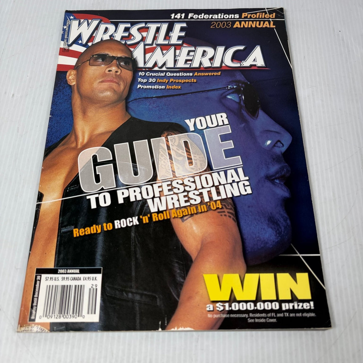Wrestle America 2003 Annual Magazine The Rock Professional Wrestling Guide