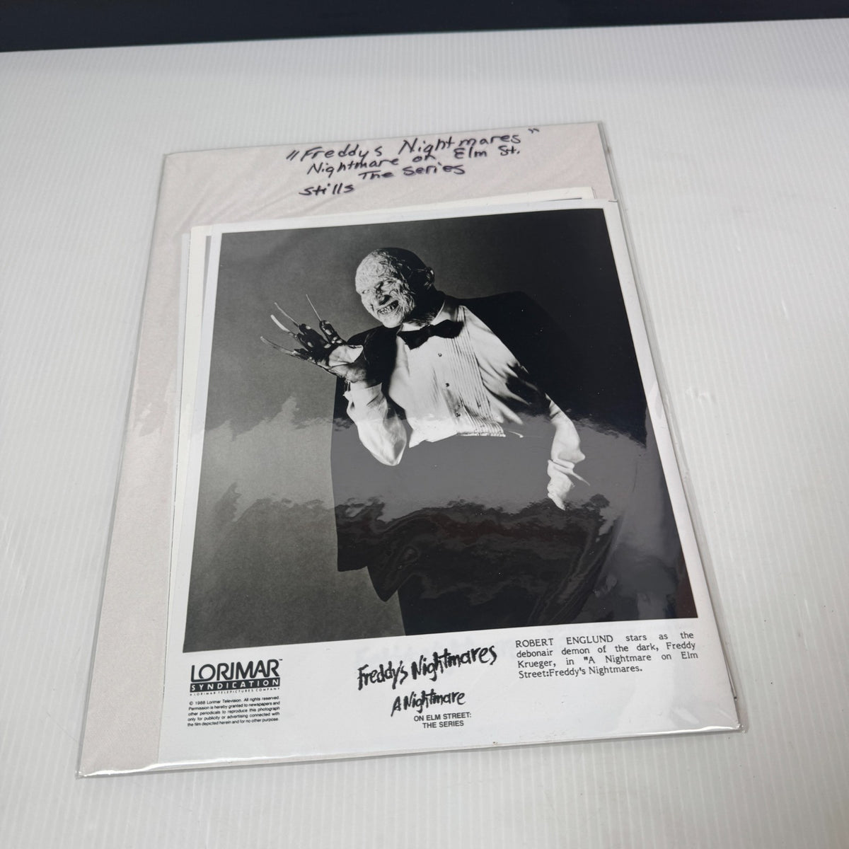 Lot of 5 Freddy's Nightmares A Nightmare on Elm Street the Series 8x10 Stills