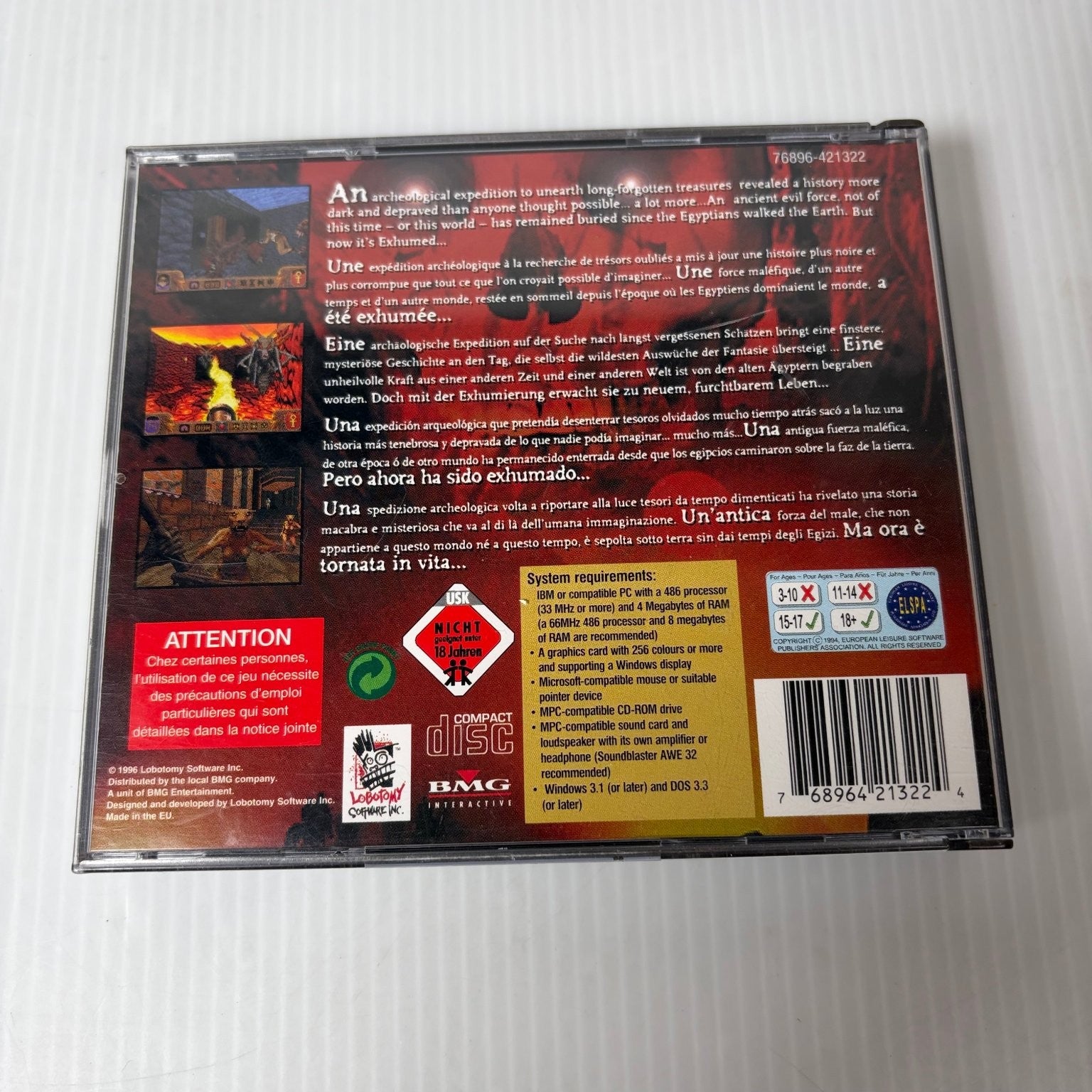 Exhumed PC Video Game First Person Shooter Lobotomy BMG Interactive