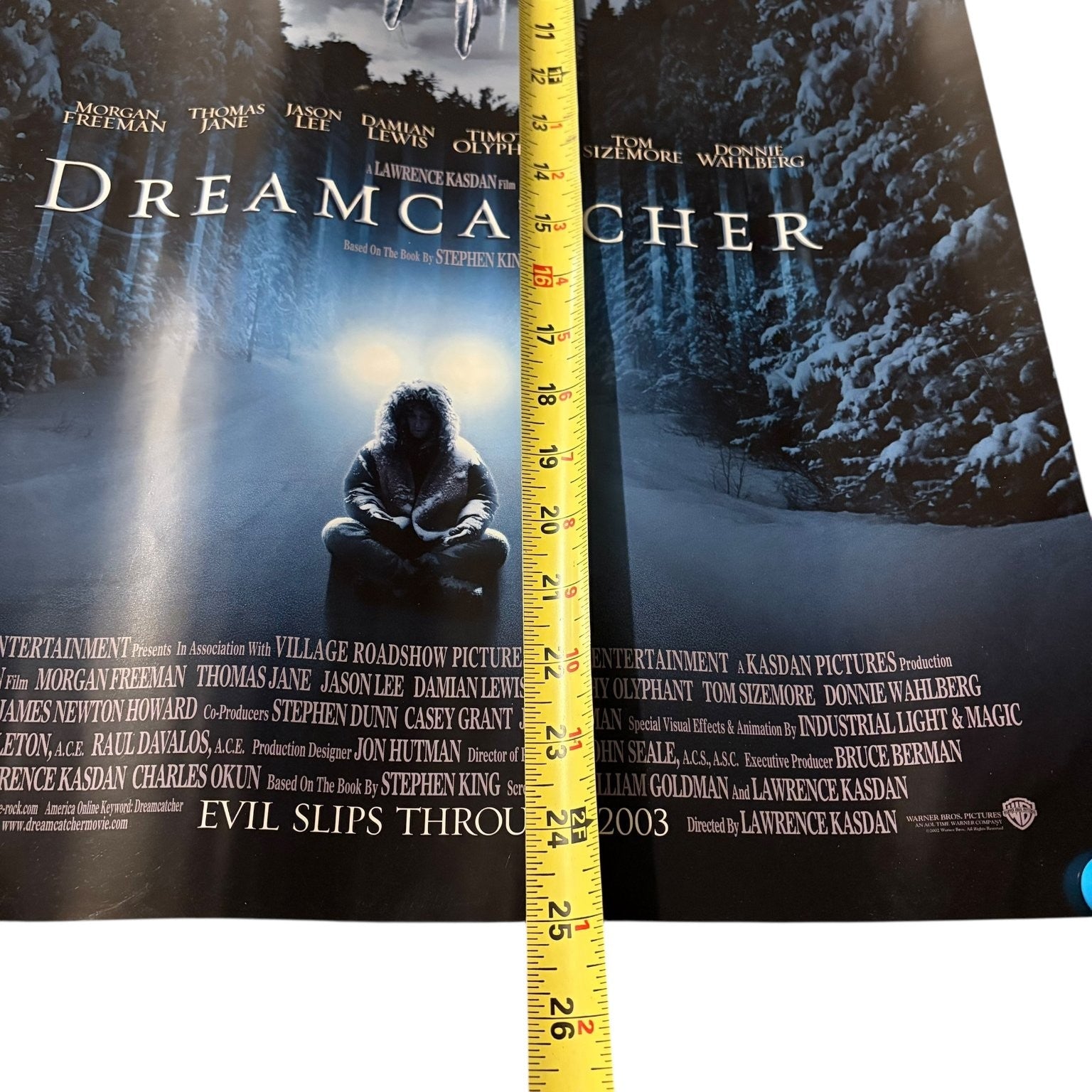 Vintage Dreamcatcher 2003 Promotional Movie Poster Stephen King Kasdan 25"x17"
