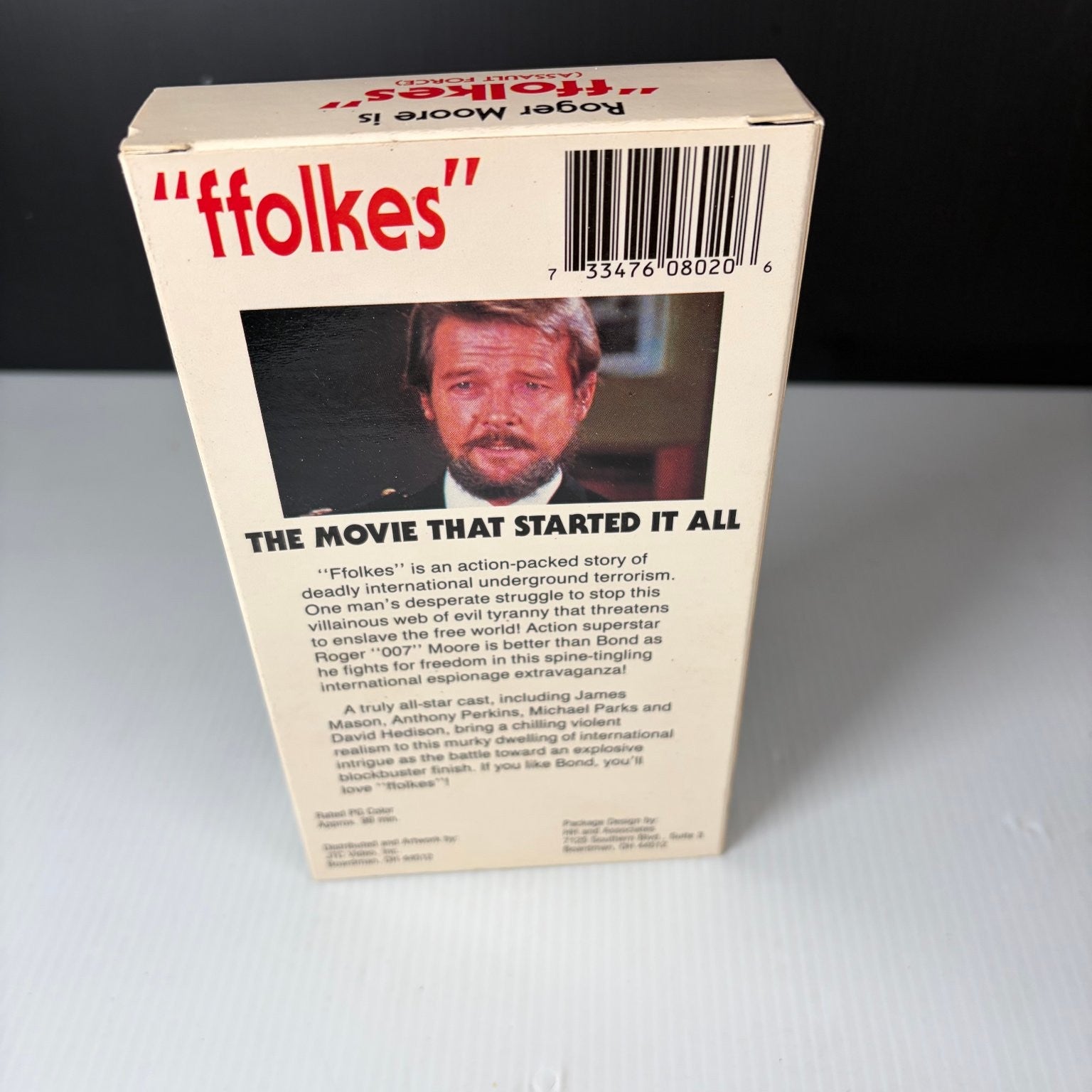 "ffolkes" VHS 1980 Action Espionage Original Release JTC Video