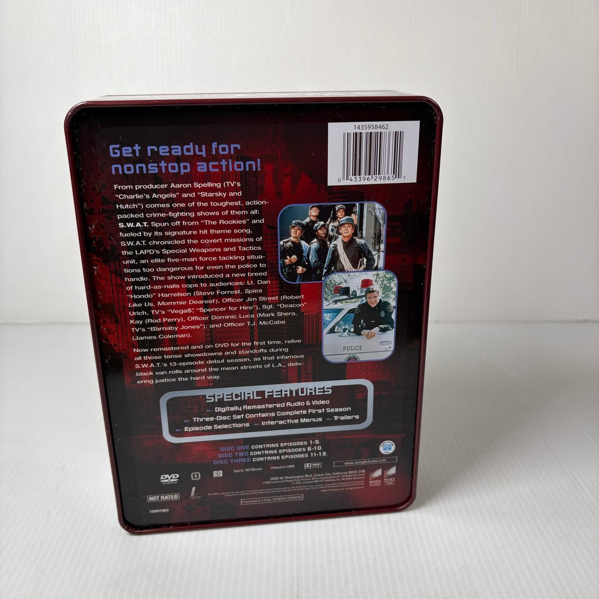 S.W.A.T. The Complete First Season DVD 2003 Collector's Tin Robert Urich