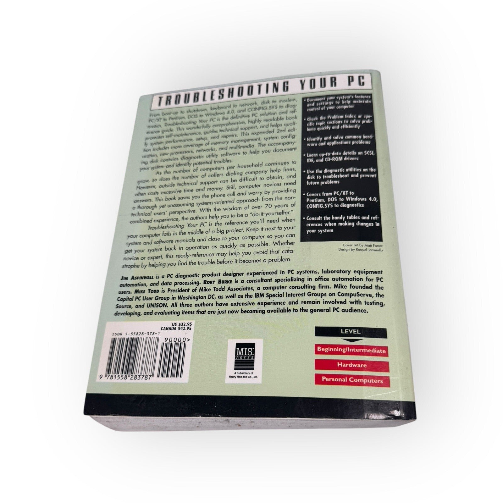 Troubleshooting Your PC Second Edition W/ 3.5 inch Disk