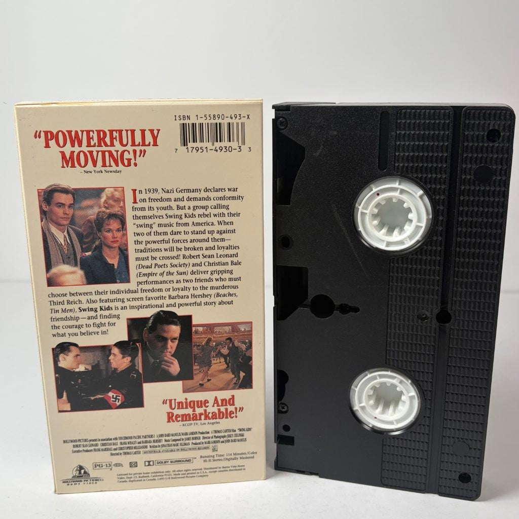 Swing Kids VHS 1993 Hollywood Pictures Christian Bale Robert Sean Leonard WWII