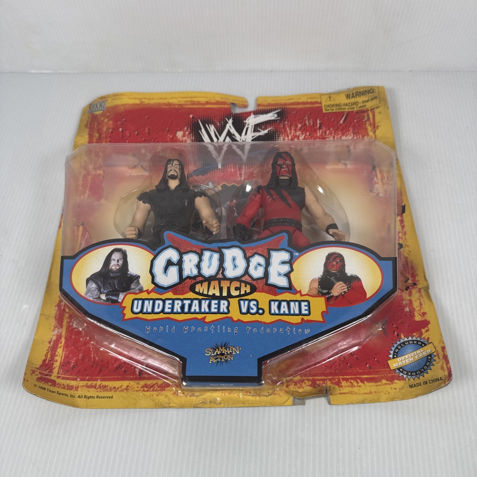 1998 Jakks WWF Grudge Match UNDERTAKER vs KANE action figure 2-PACK