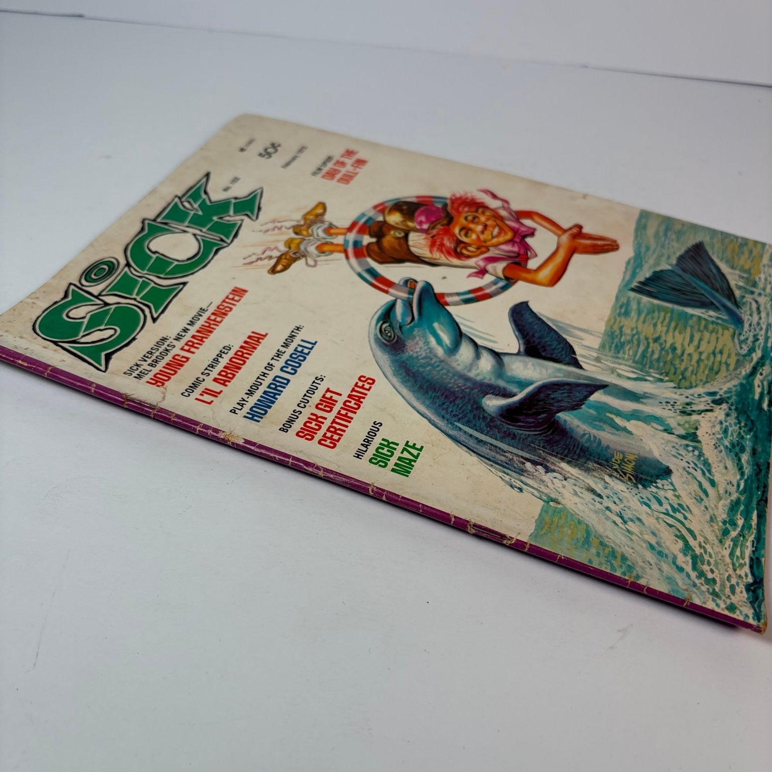Sick Magazine February 1975 Young Frankenstein Howard Cosell Satire Humor