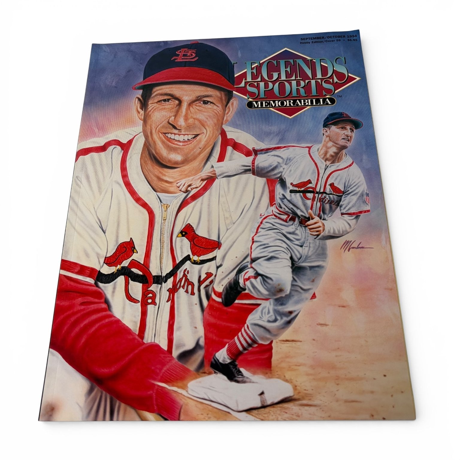 Legends Sports Memorabilia Magazine Sep/Oct 1994 Stan Musial #59 with Cards