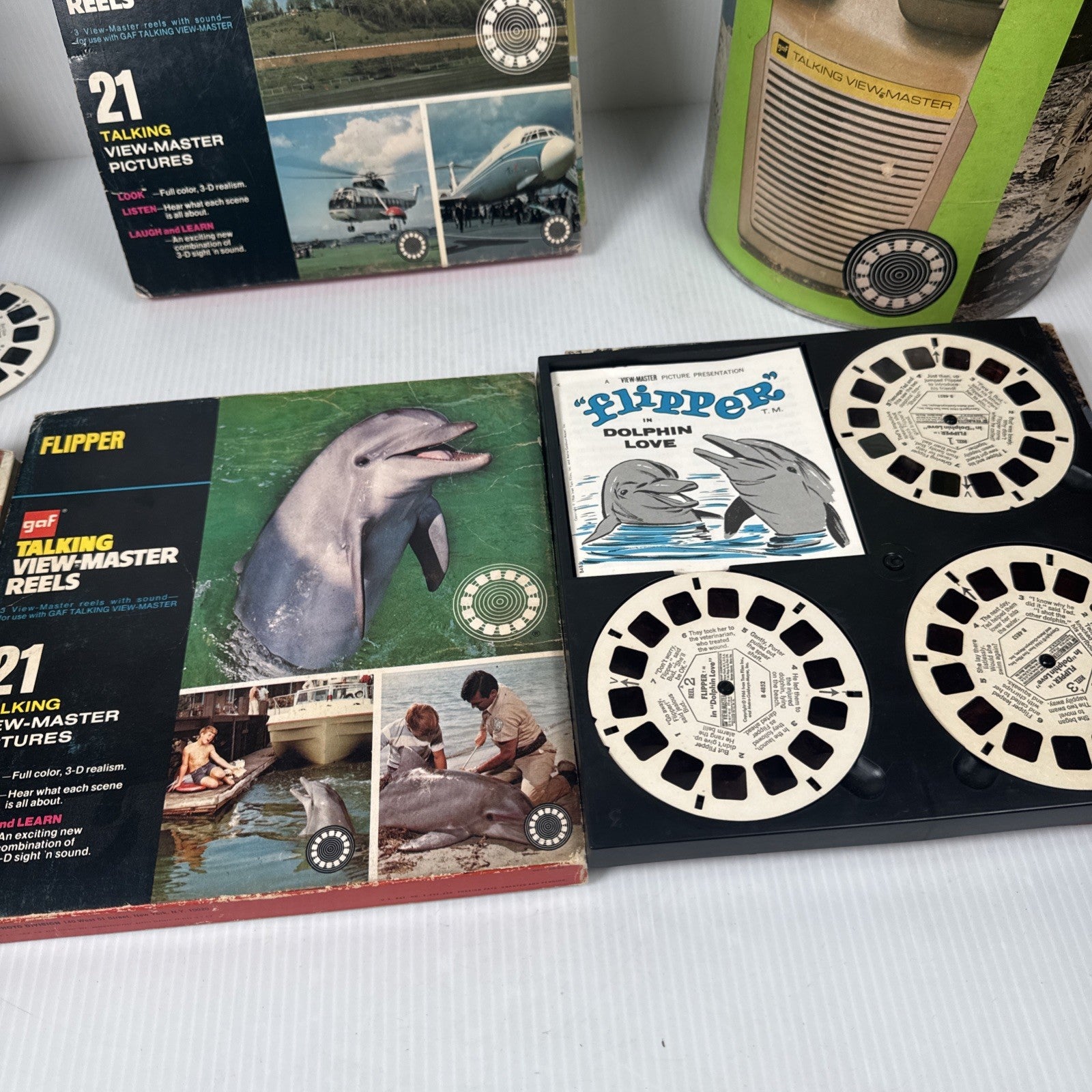 1970's GAF Talking View Master Lot Snoopy Bambi Happy Days & More (Read As Is)