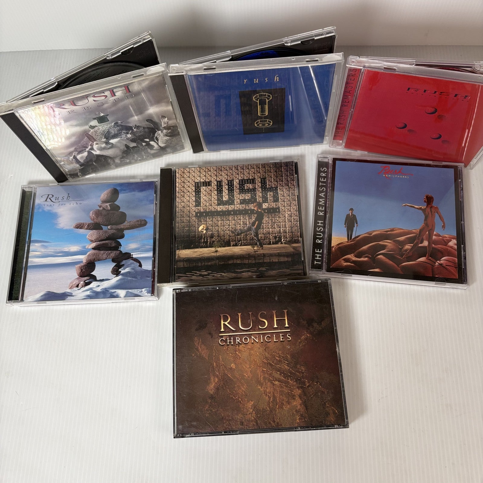 Rush CD Lot of 7 Albums Including Presto, Chronicles, Roll the Bones