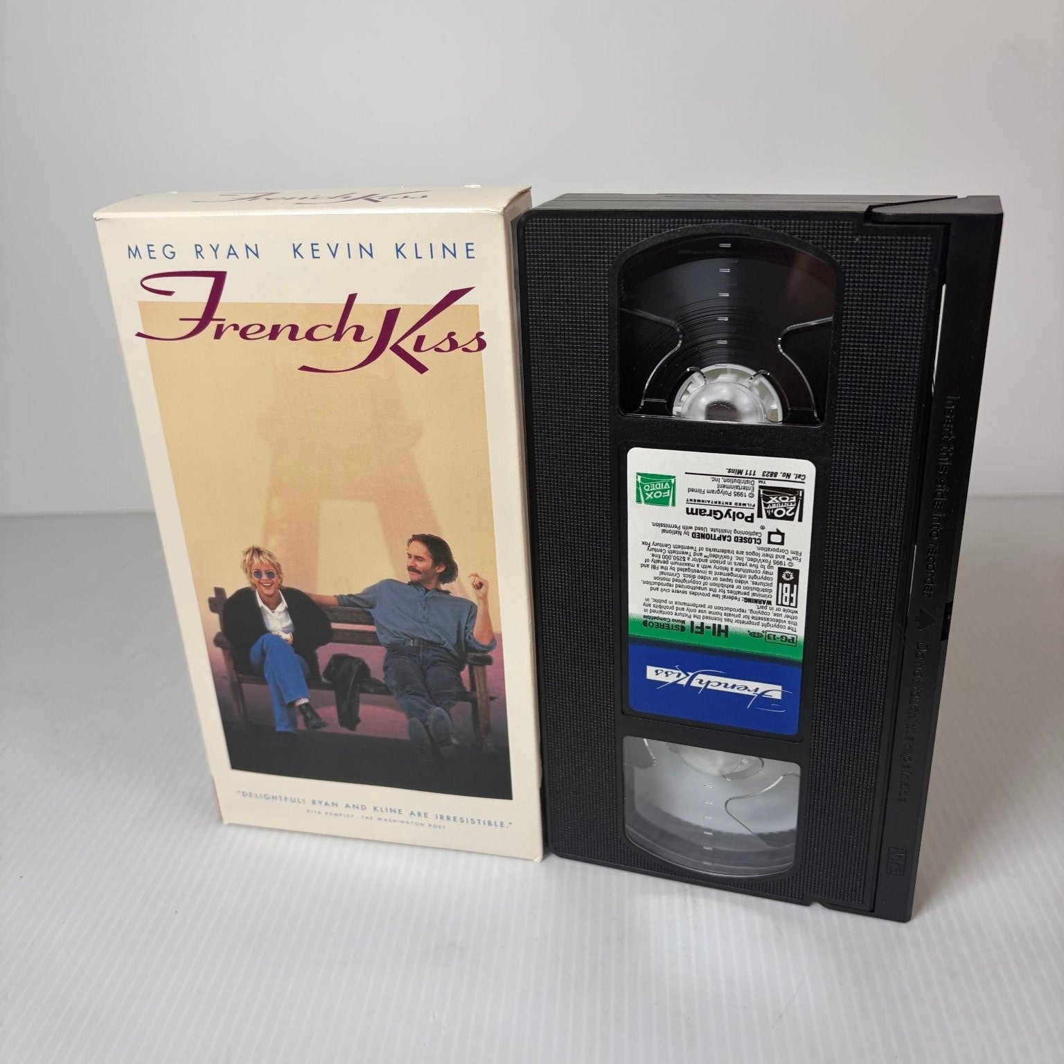 French Kiss VHS 1995 Romantic Comedy Meg Ryan Kevin Kline Fox Video Hi-Fi