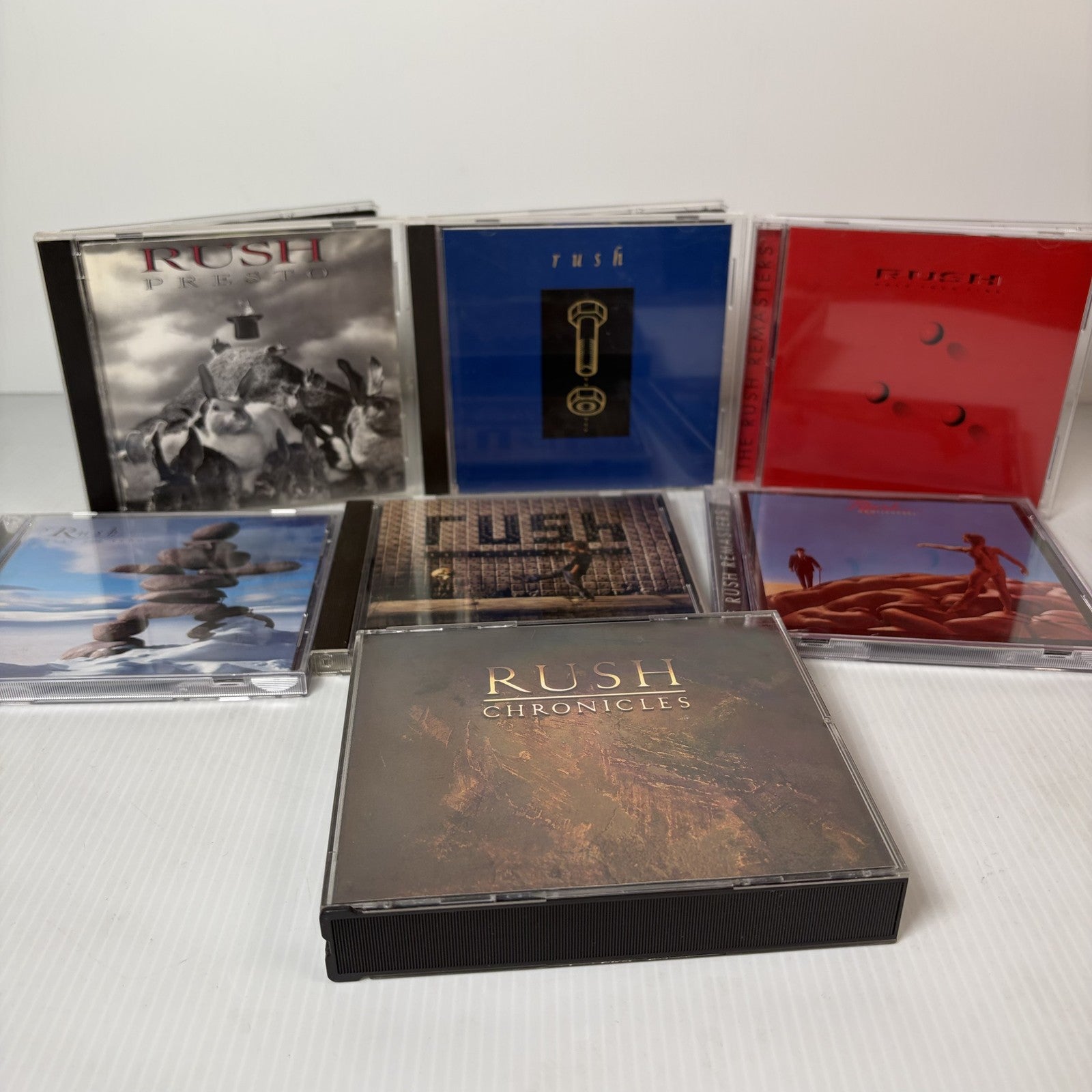Rush CD Lot of 7 Albums Including Presto, Chronicles, Roll the Bones