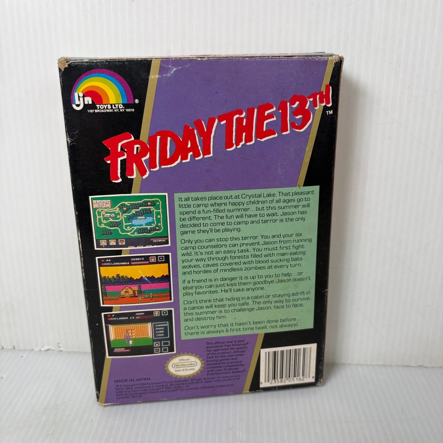 Friday the 13th NES Nintendo Entertainment System Video Game Horror Complete CIB