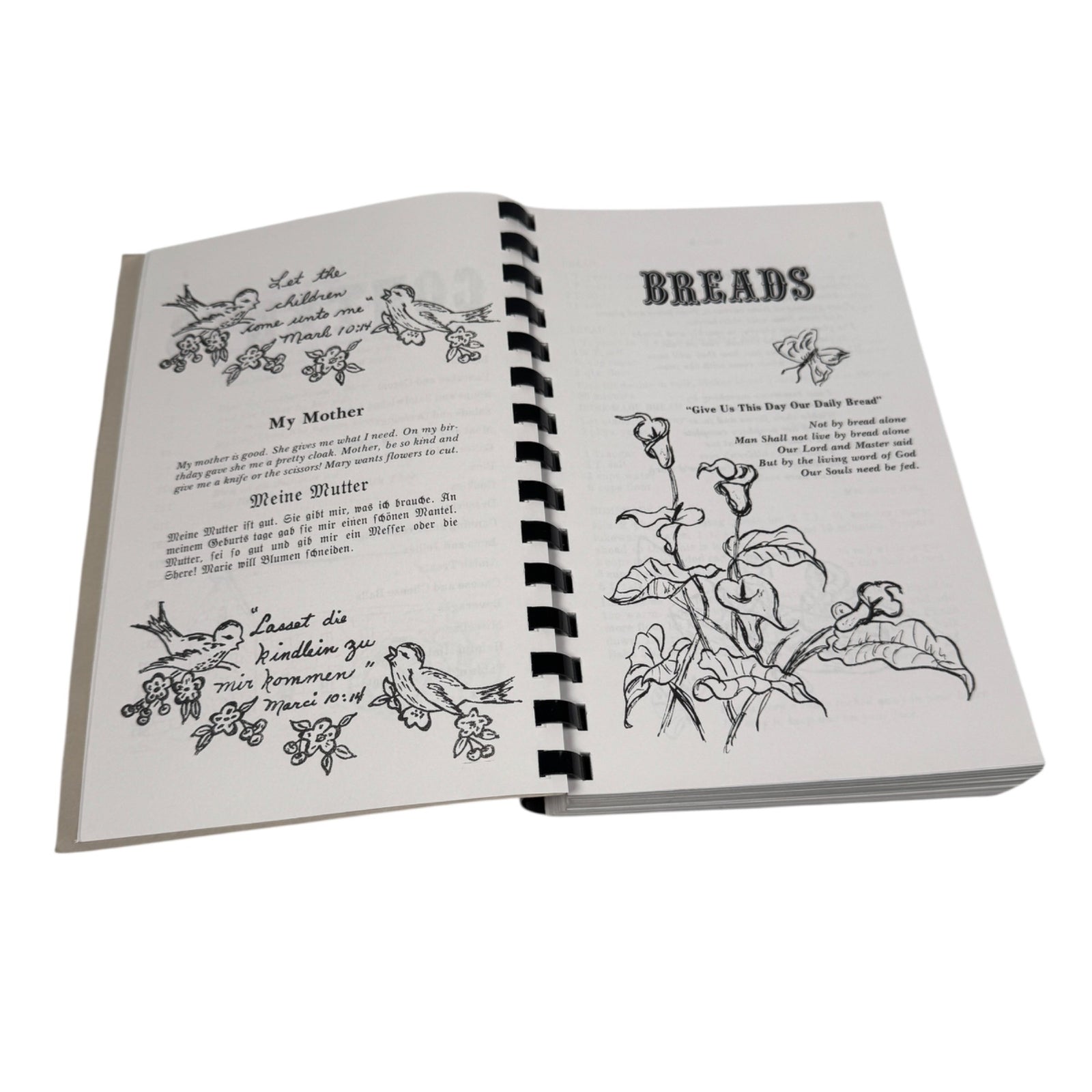 Lanc. Co. Amish Cookbook Spiral-Bound Sallie Lapp & Sylvia Miller 1000+ Recipes