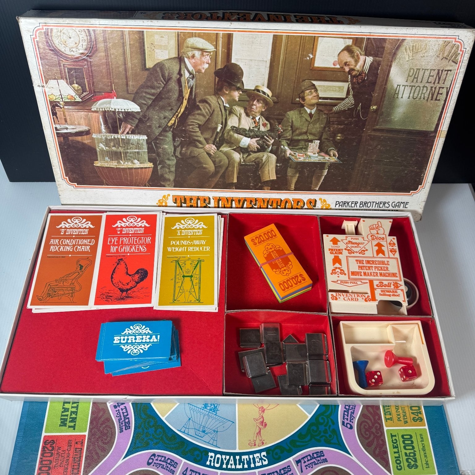Vintage The Inventors Parker Brothers Board Game 2-4 Players Ages 9+ 1969