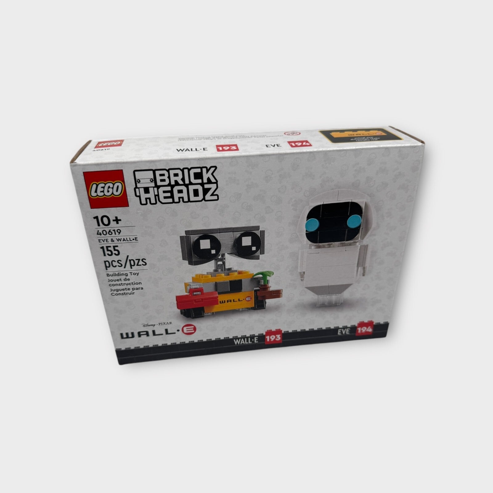 LEGO 40619 Brickheadz Disney Pixar Wall-E & Eve 155 pcs