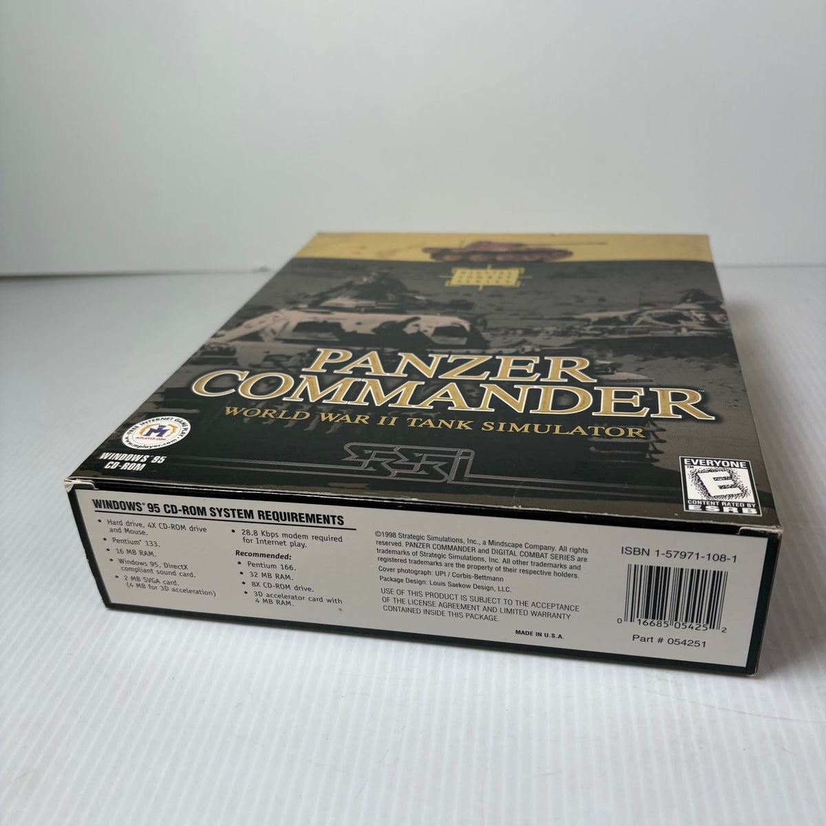 Panzer Commander Windows 95 Big Box PC Video Game WWII Tank Simulator