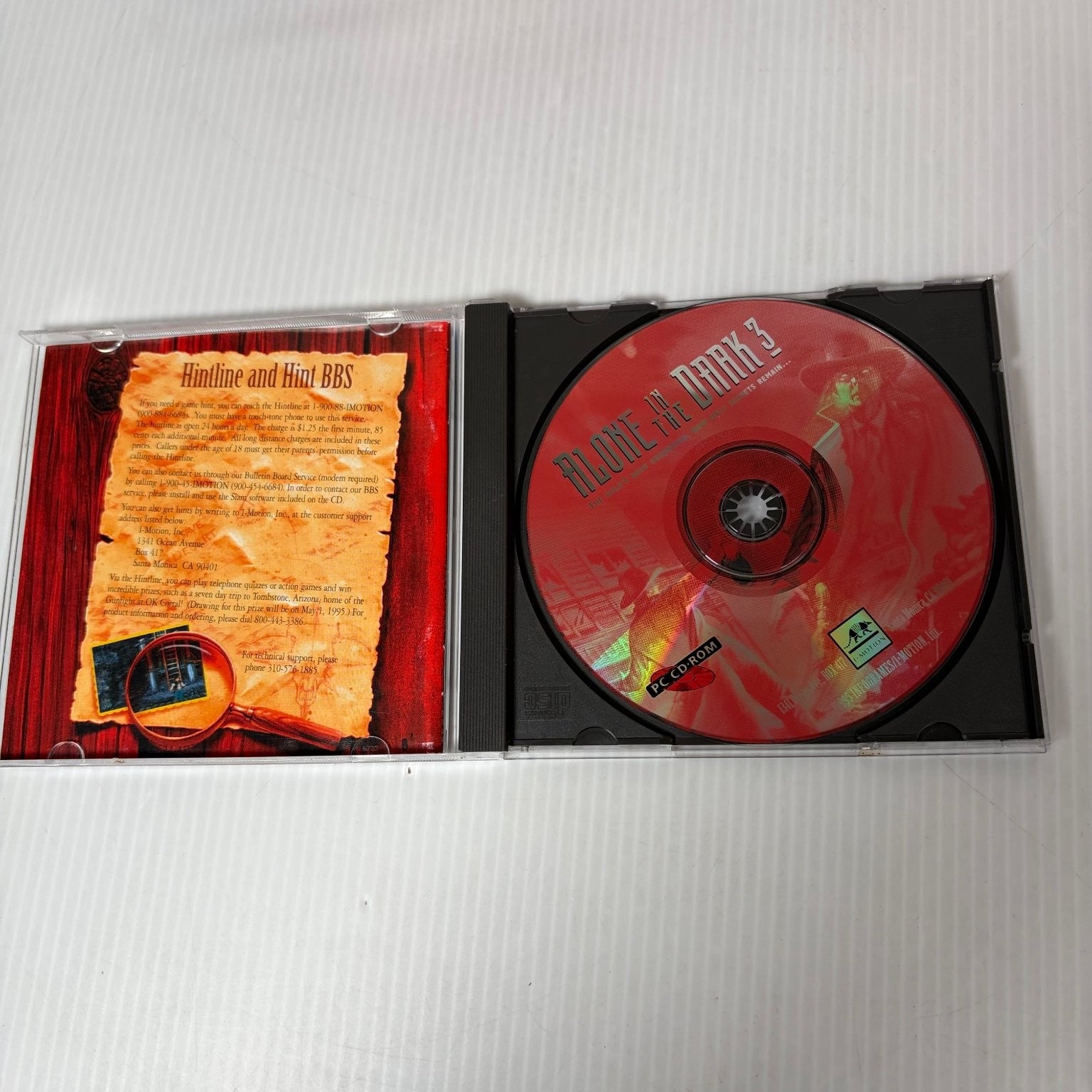 Alone in the Dark 3 Big Box PC CD-ROM Video Game Survival Horror Complete