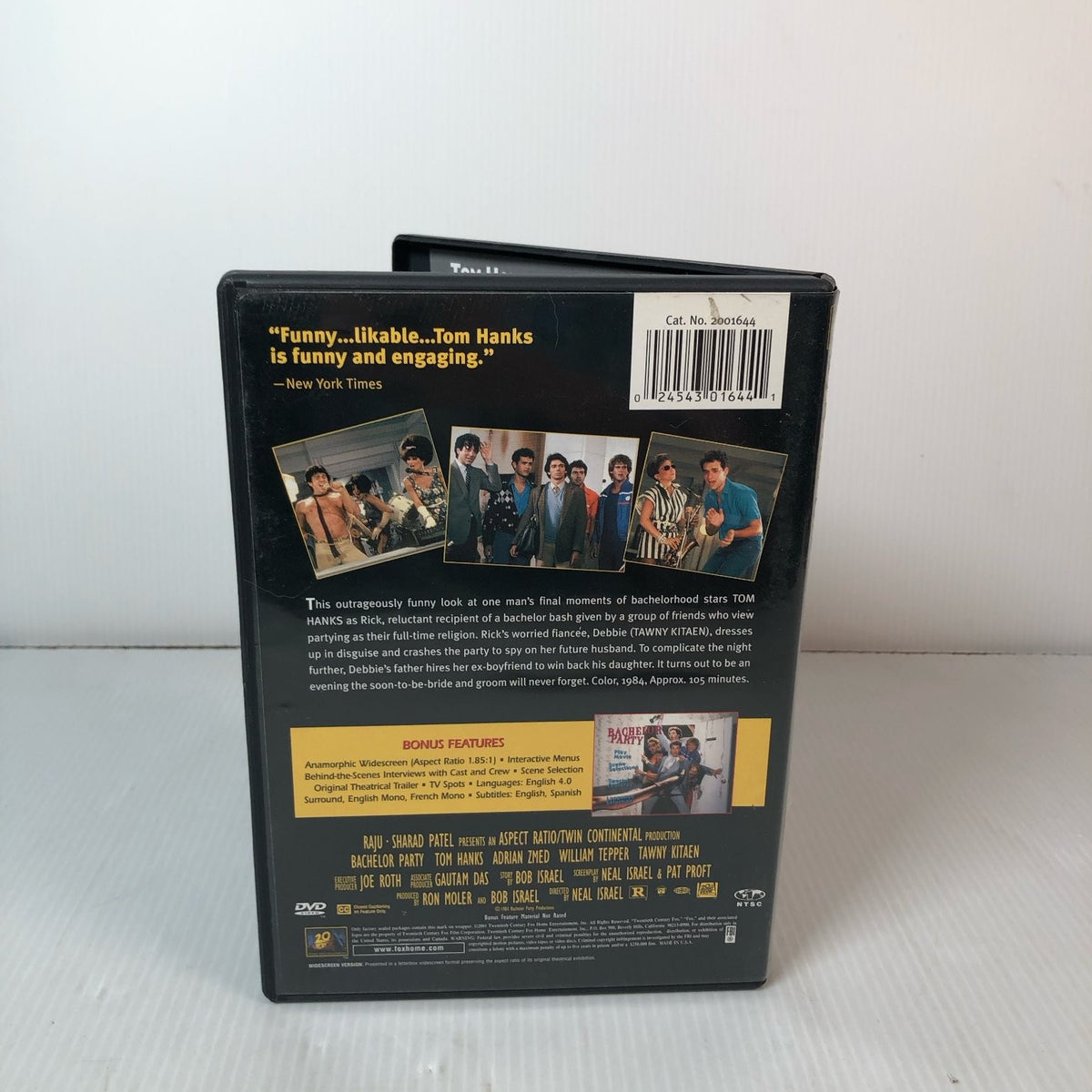 Bachelor Party DVD 1984 Tom Hanks Adrian Zmed Neal Israel Widescreen Comedy