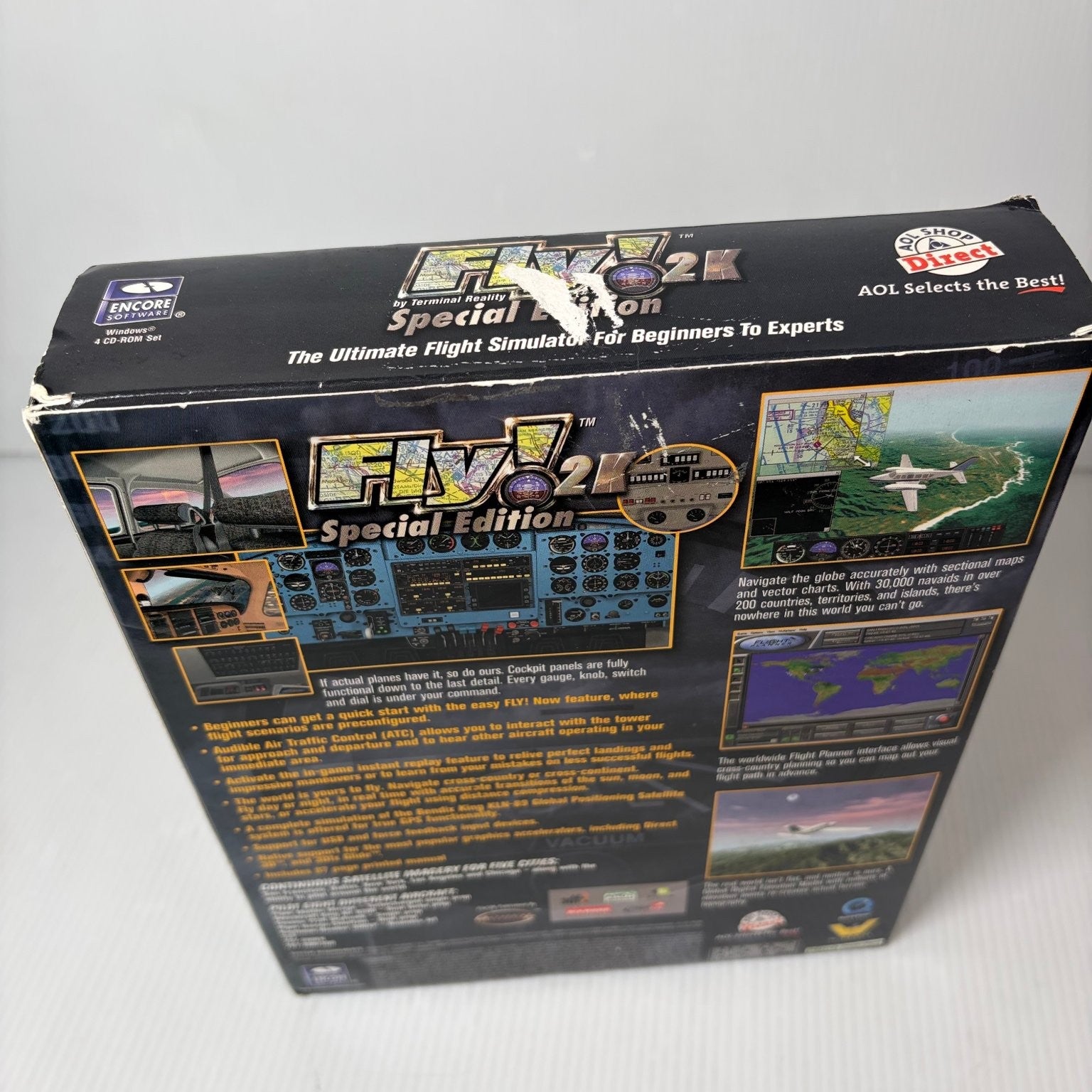 Fly 2K Special Edition Big Box PC Video Game Flight Simulator Complete