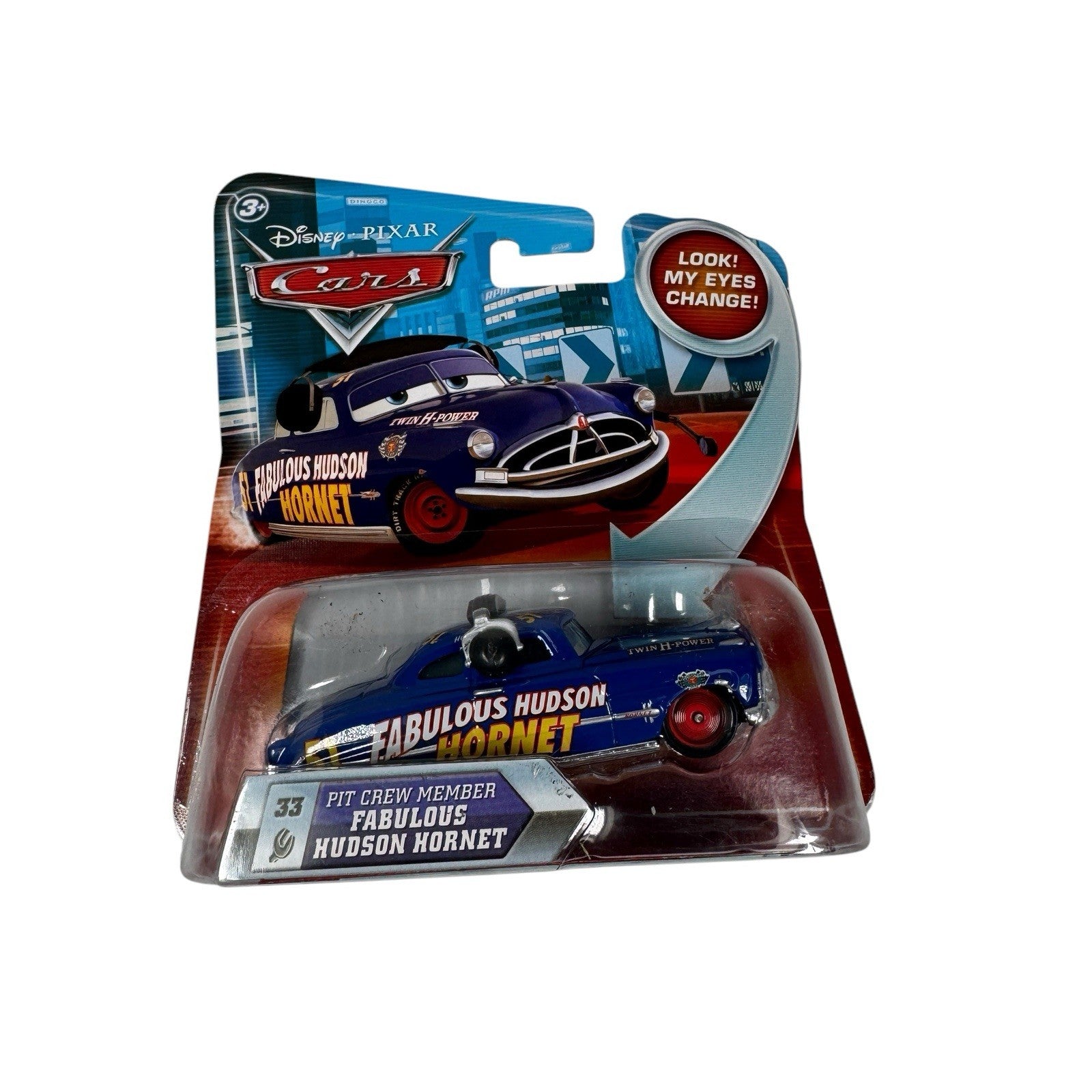 Disney Pixar Cars Fabulous Hudson Hornet Pit Crew No. 33 Eyes Change Variant