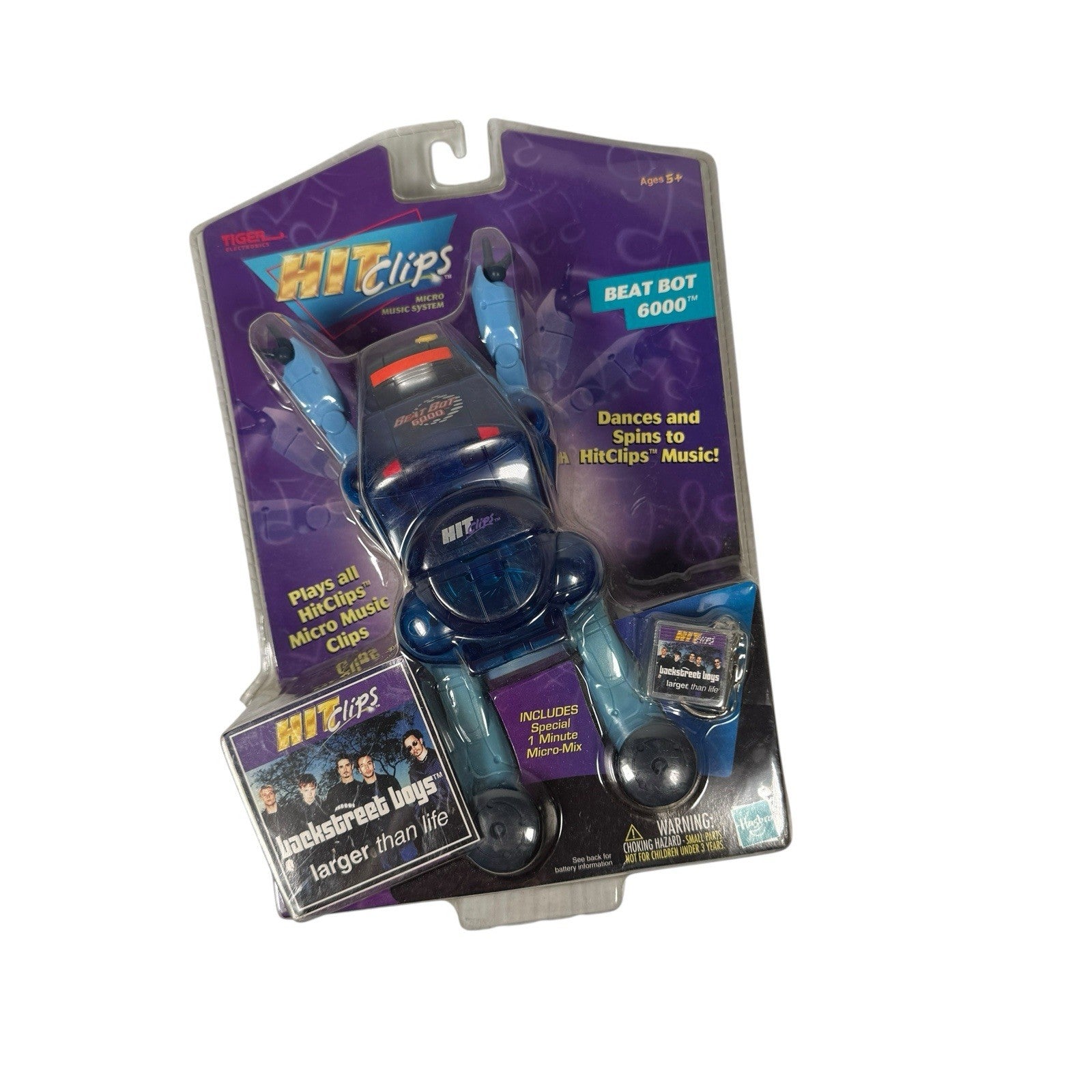 Tiger Electronics Hit Clips Beat Bot 6000 Backstreet Boys Larger Than Life Mix