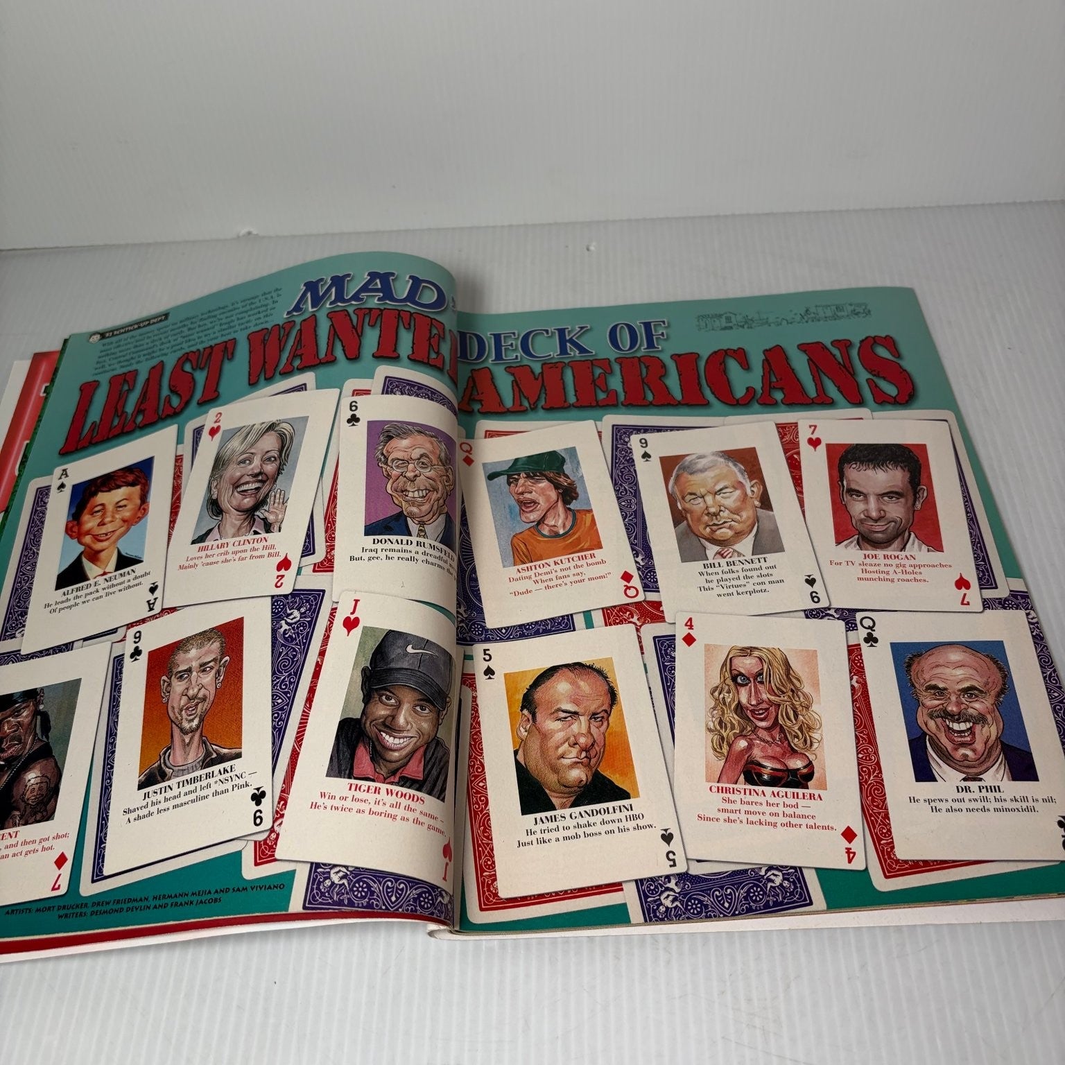 MAD Magazine October 2003 Alfred E. Neuman 52 Least Wanted Americans Humor
