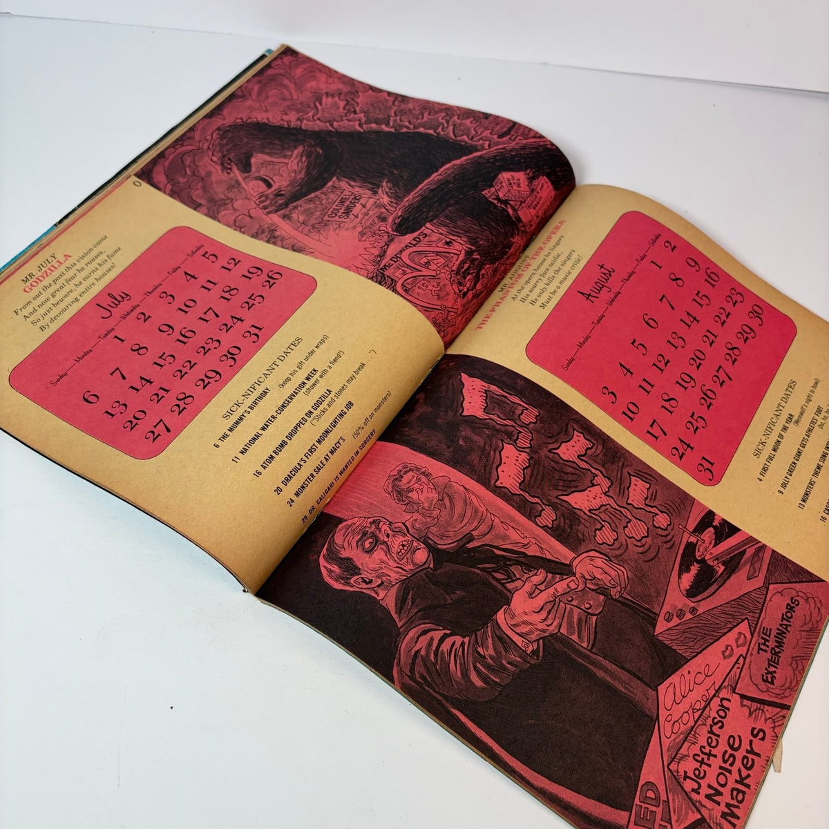 Sick Magazine 1975 15th Monster Annual Cartoon Humor Satire Calendar