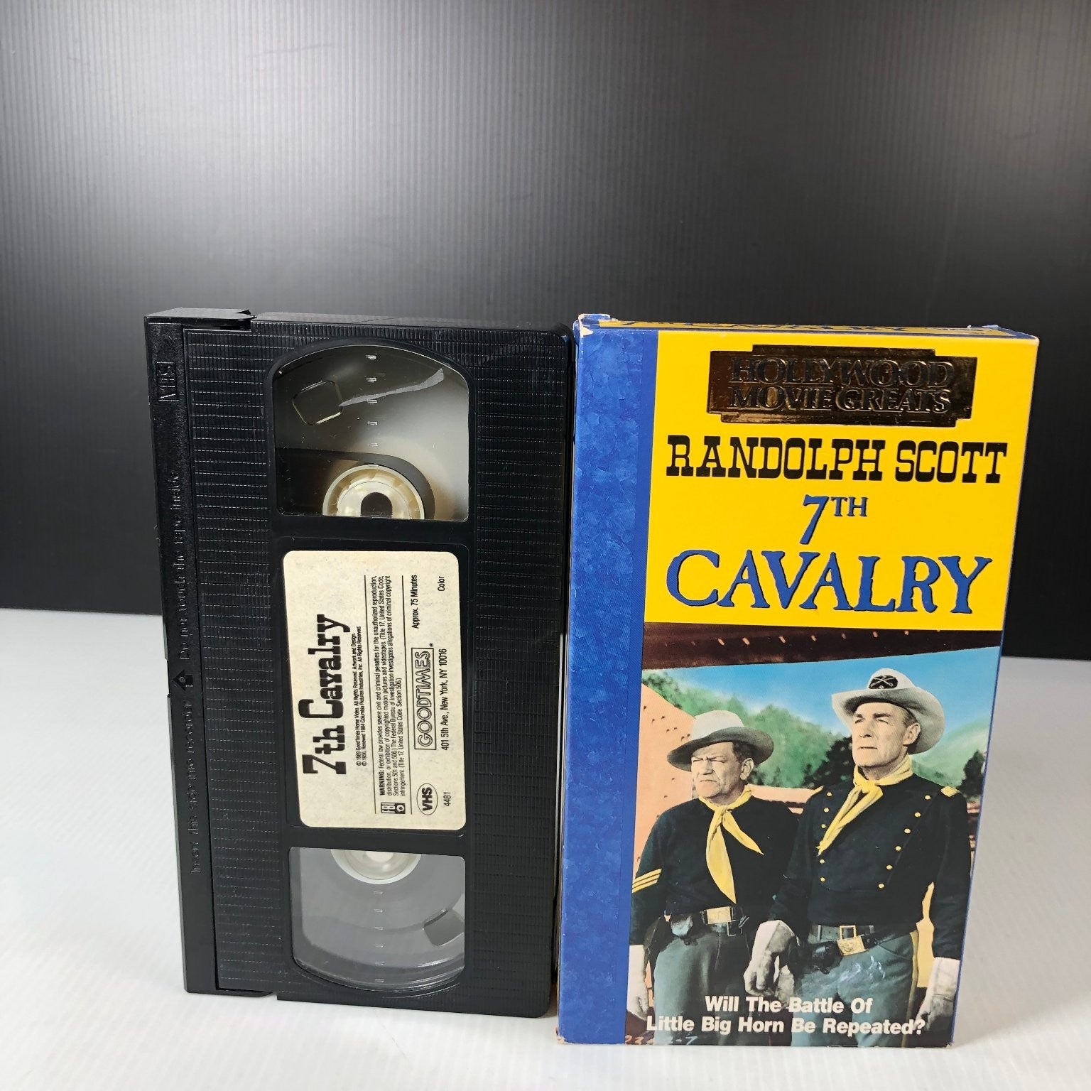 7th Cavalry VHS 1984 Western Randolph Scott Hollywood Movie Greats