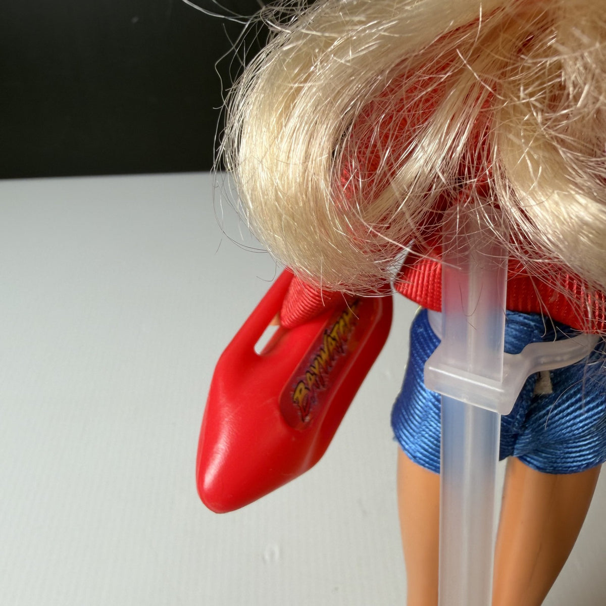 Vintage Baywatch Doll CJ Parker Pamela Anderson Red Jacket Blue Shorts Lifeguard