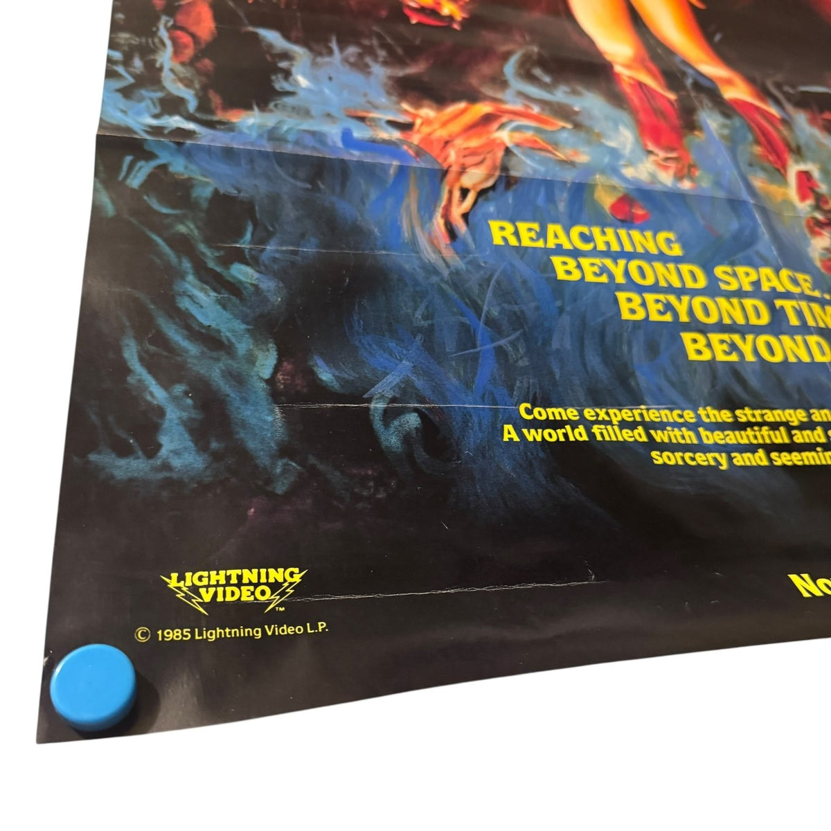The Lost Empire 1985 Original US Video Store Poster Lightning Video Fantasy