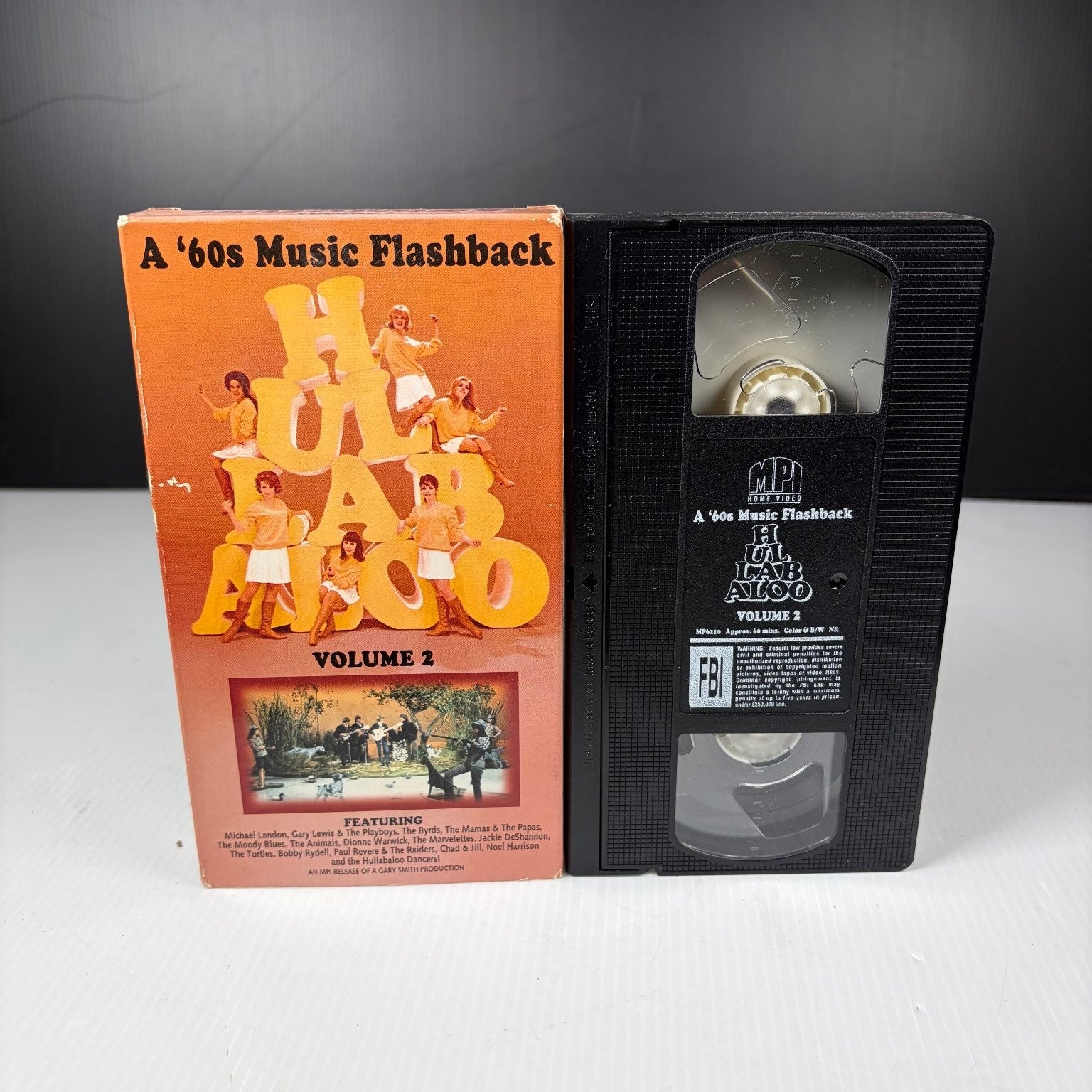 Hullabaloo VHS 1990 60s Music Flashback Volume 2 MPI Home Video RARE OOP