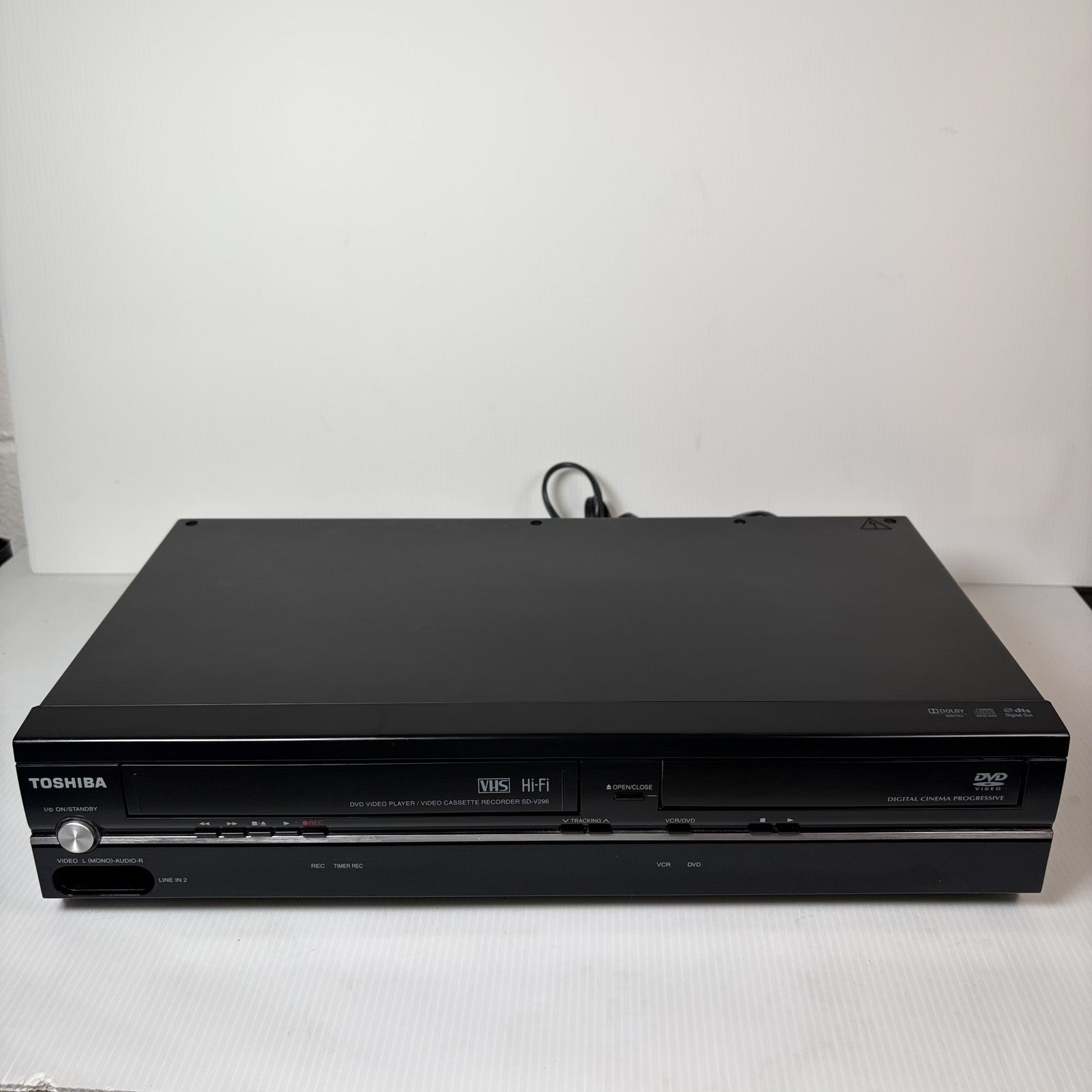 Toshiba SD-V296 DVD/VCR Combo Player Recorder VHS Hi-Fi Digital Cinema