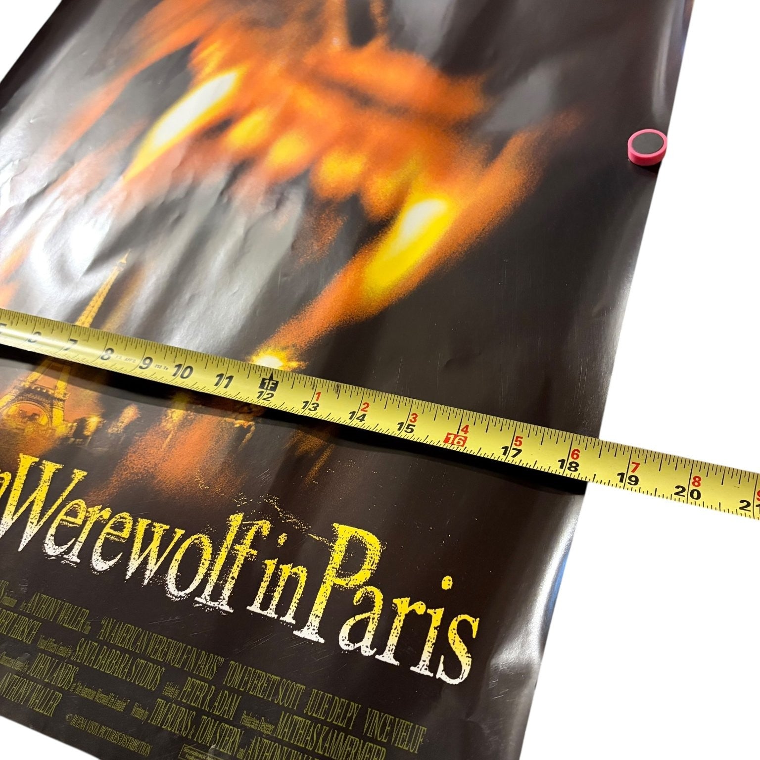 An American Werewolf in Paris 1997 Promo Movie Poster Werewolf Horror 27"x18"