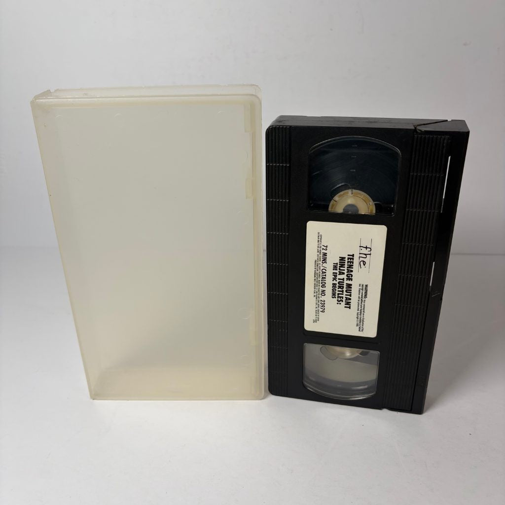 Teenage Mutant Ninja Turtles The Epic Begins VHS FHE Original Tape Only