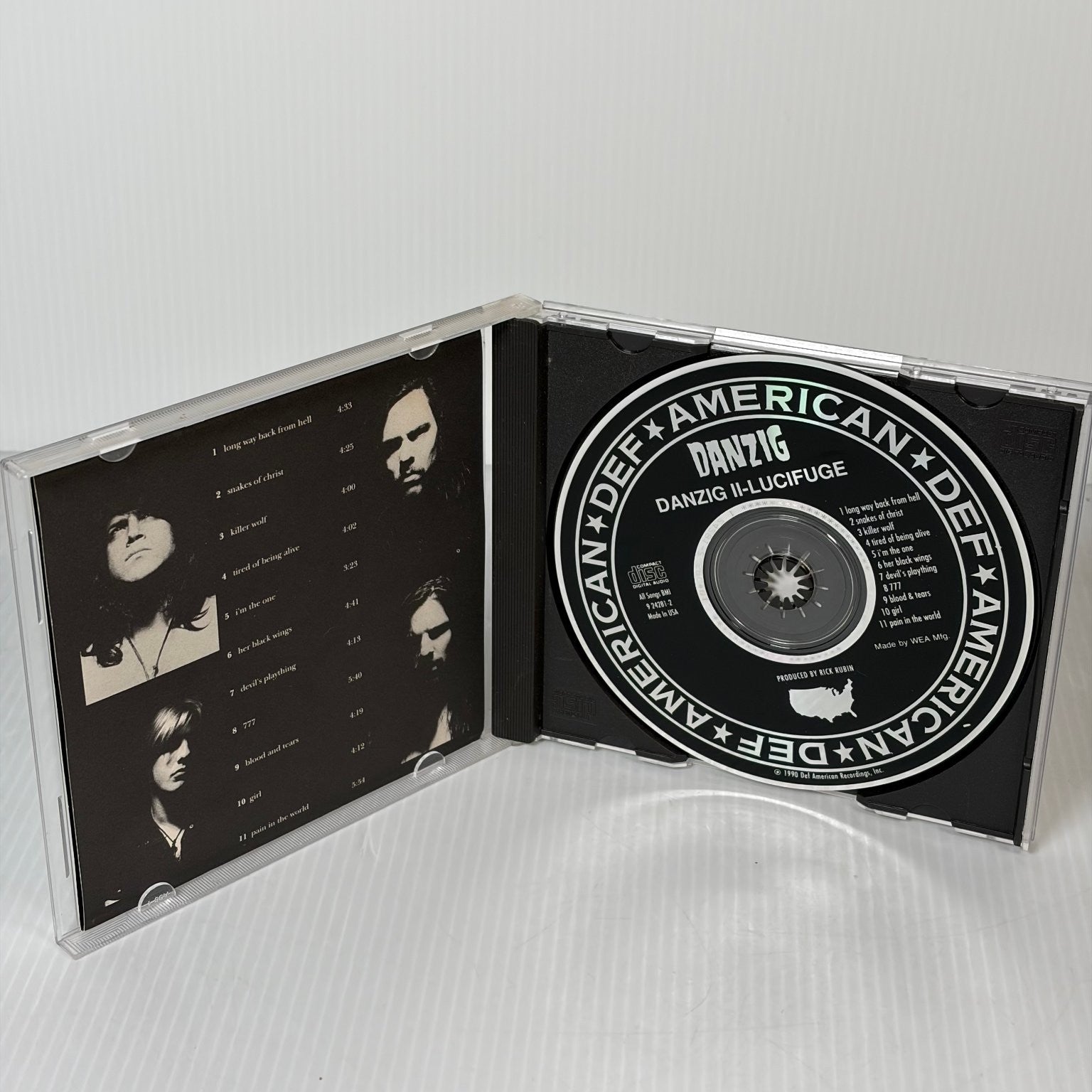 Danzig – Danzig II Lucifuge CD 1990 Hard Rock Heavy Metal American Recordings
