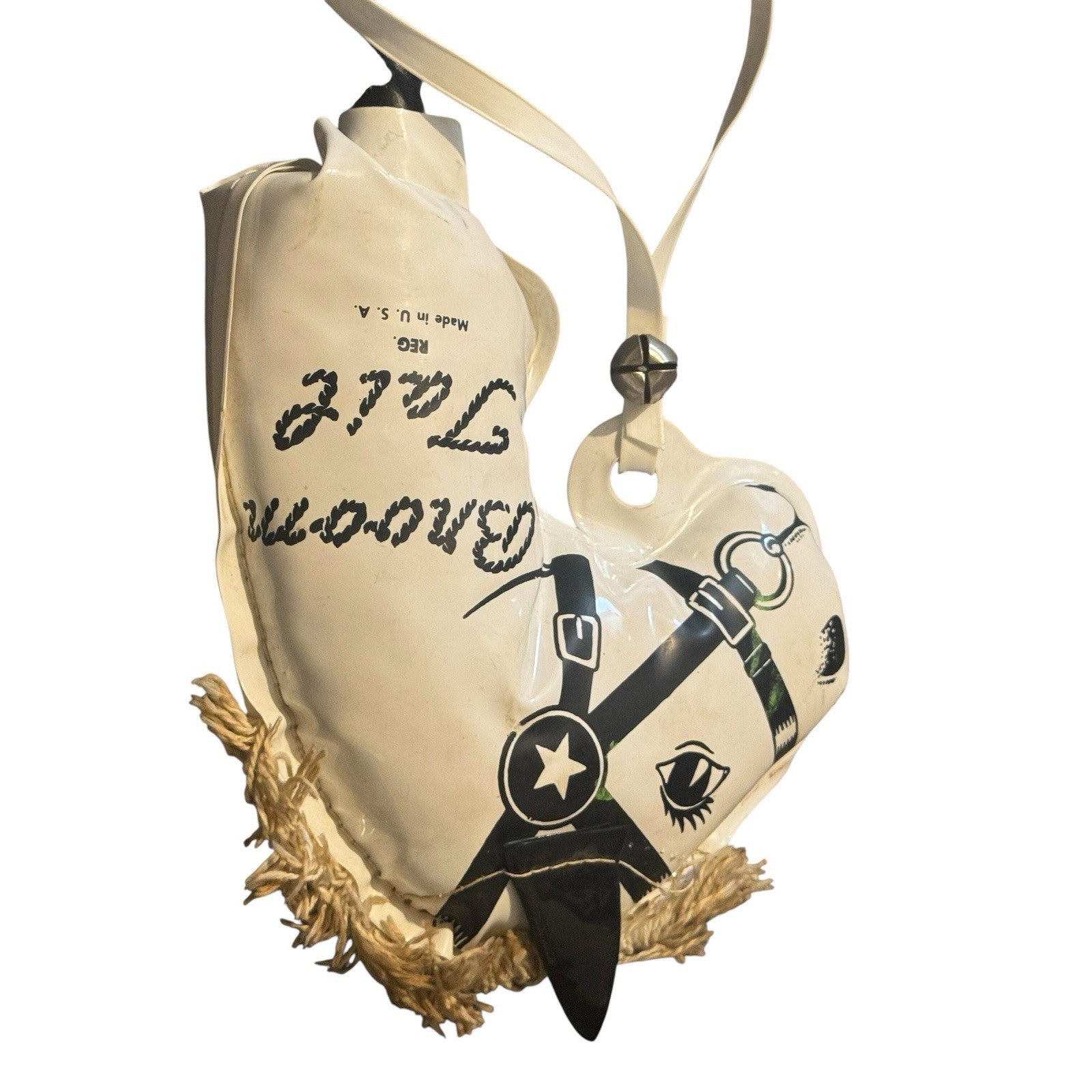 Vintage 1950’s  Broom Tail Horse On A 30” Wooden Stick Made in USA