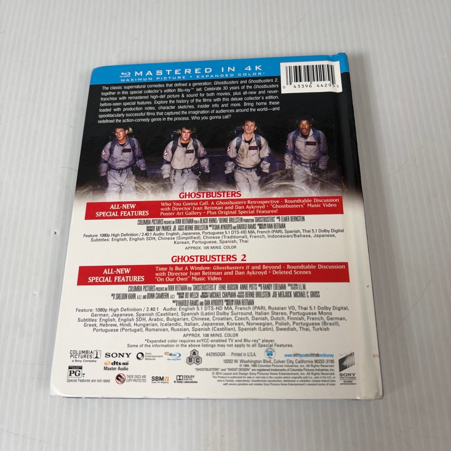 Ghostbusters 1 & 2 Blu-ray 2014 30th Anniversary Bill Murray Harold Ramis