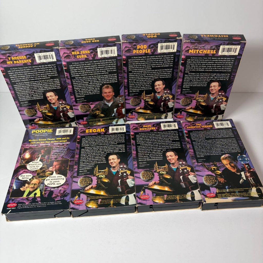 Mystery Science Theater 3000 MST3K Rhino VHS Lot of 8 Mitchell Pod People Poopie