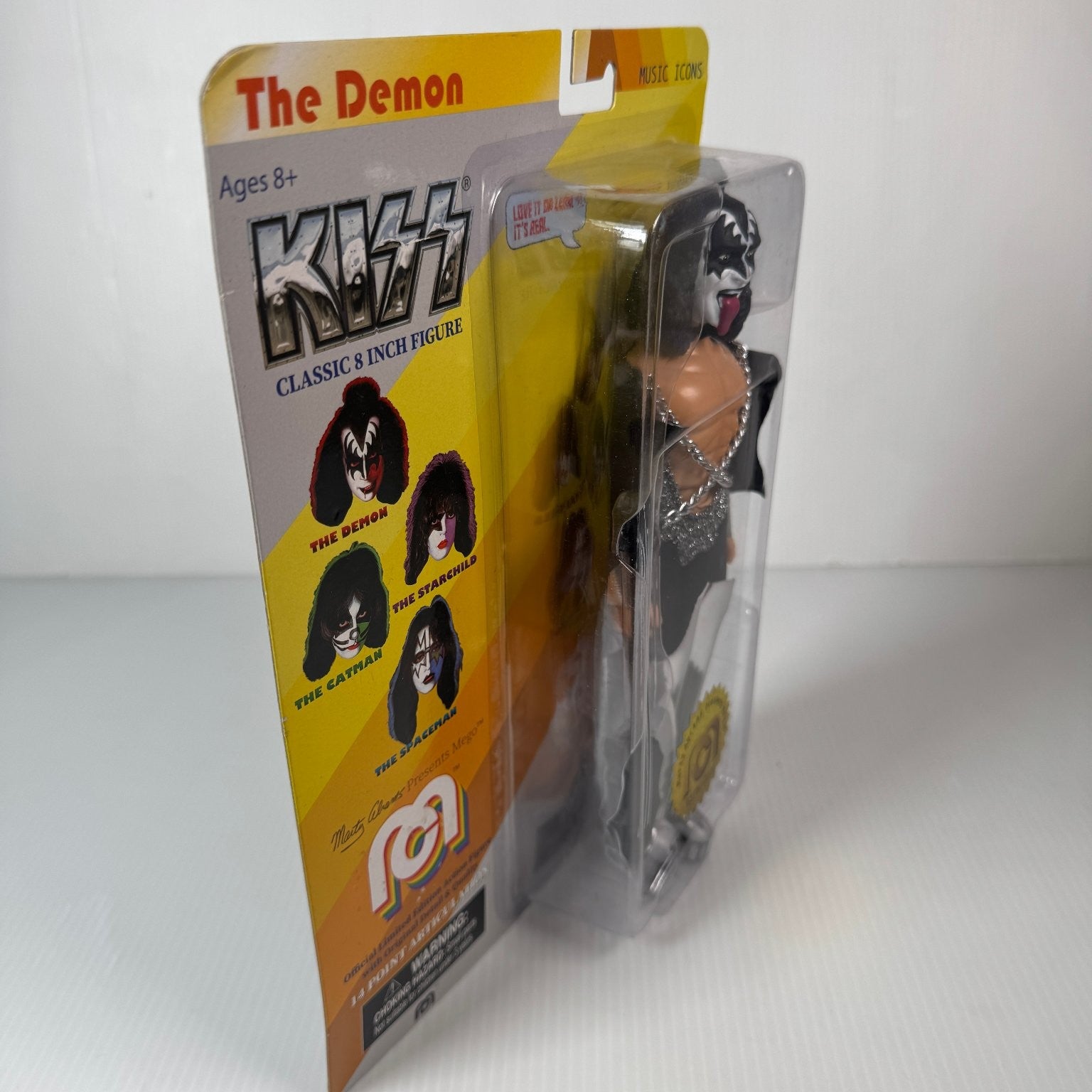 Mego The Demon KISS Classic 8 Inch Figure Limited Edition #6378/10000
