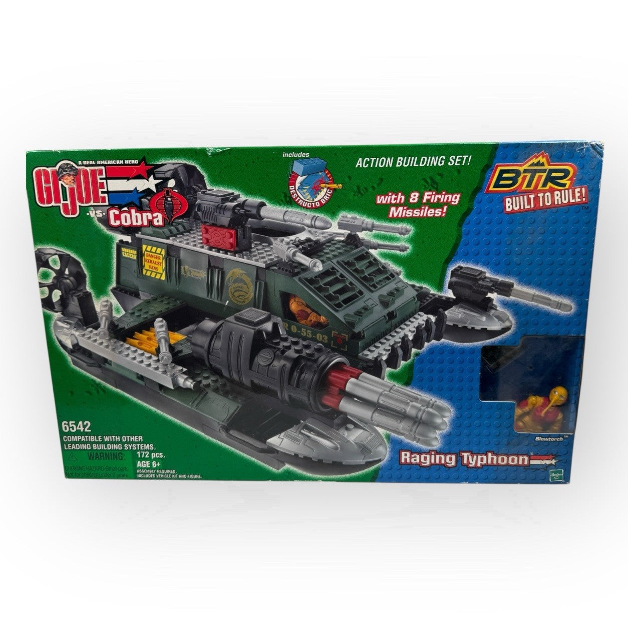 2003 GI Joe Raging Typhoon Building Set Hasbro 6542 Built To Rule Open Box