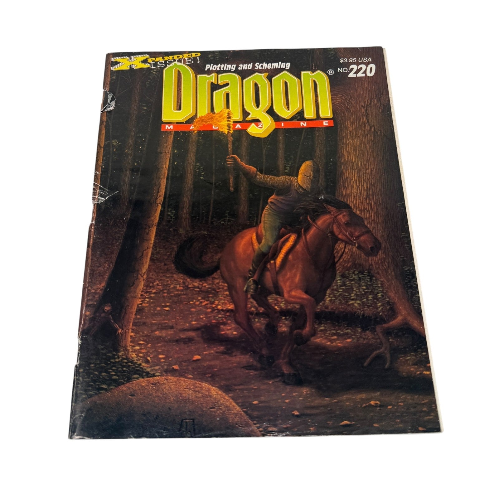 Vintage Dragon Magazine No 220 TSR 1995 Dungeons & Dragons Fantasy RPG Plot