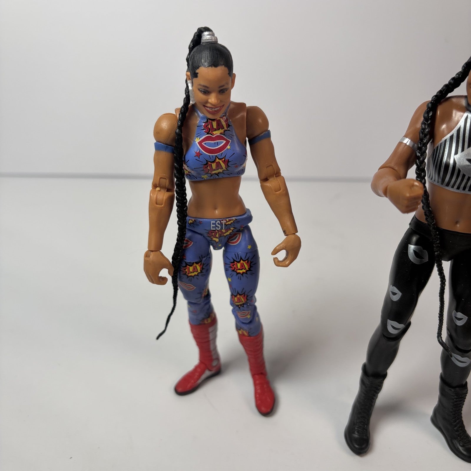 WWE Bianca Belair Action Figure Lot of 2 Mattel w/ Elite 91 & 1 Basic Series