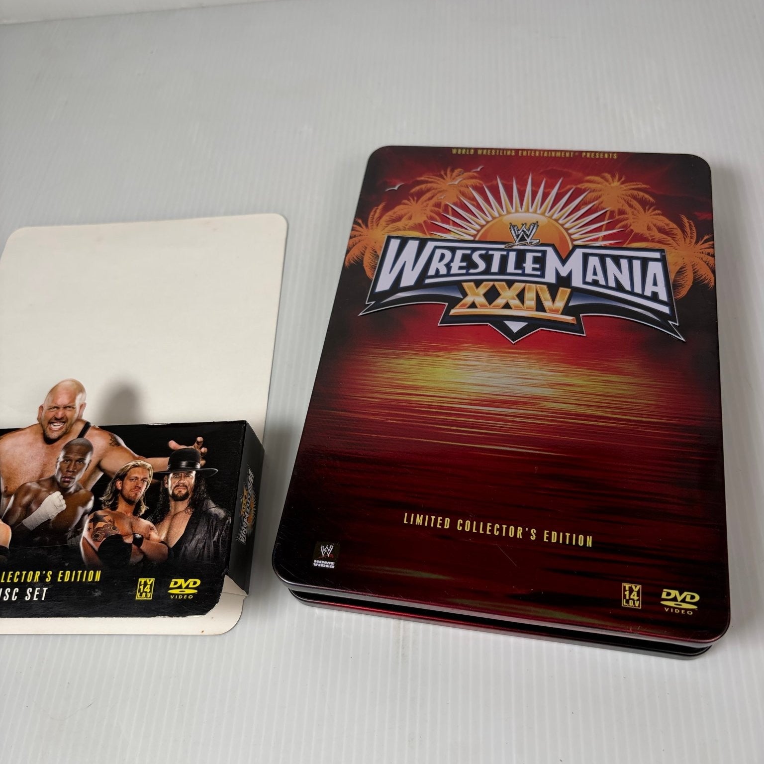 WrestleMania XXIV DVD 2008 Limited Collector's Edition 3 Disc Set Steelcase WWE