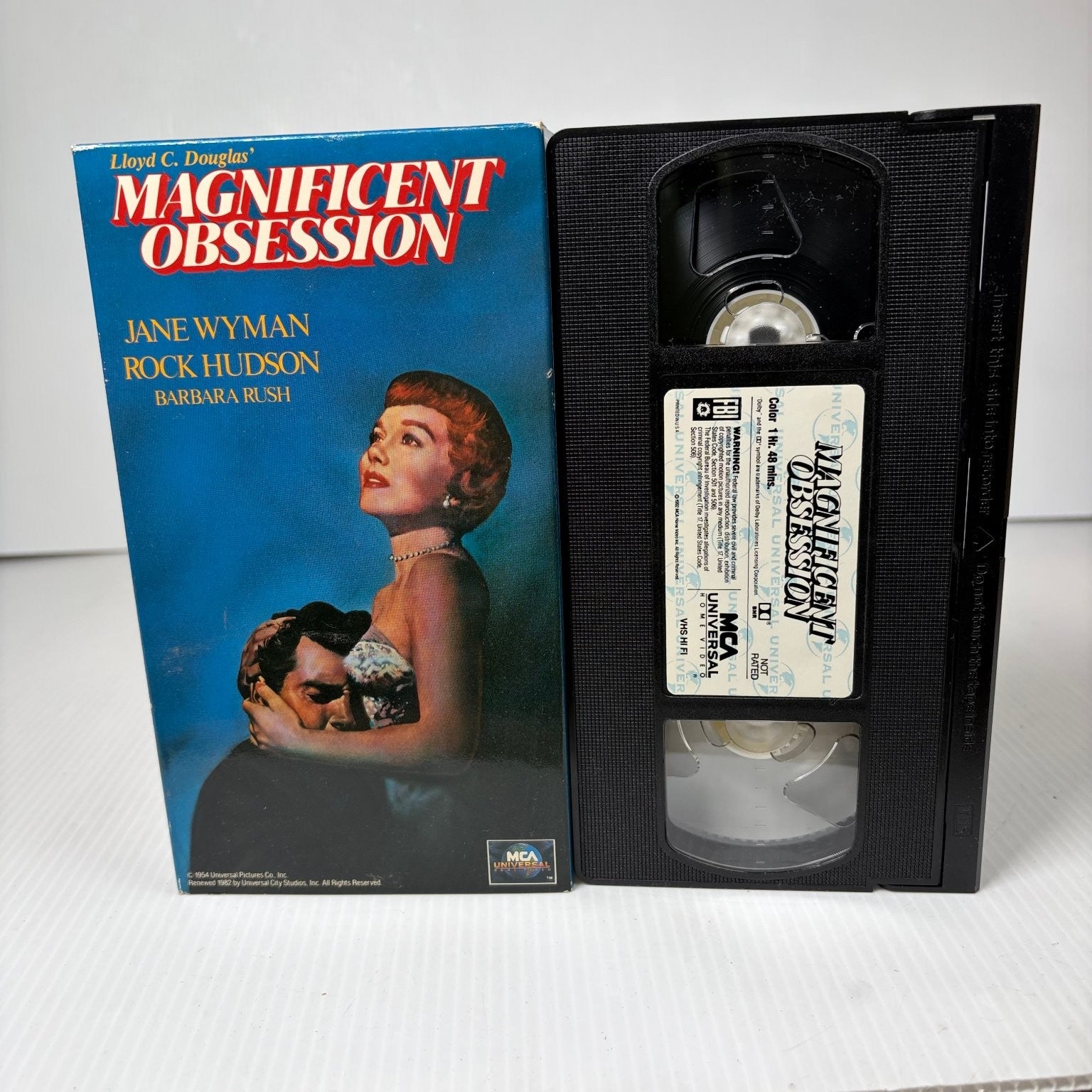 Magnificent Obsession VHS 1954 Drama Romance MCA Universal