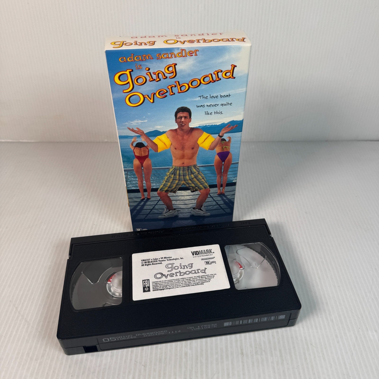 Going Overboard Adam Sandler 1995 Comedy Movie VHS Tape