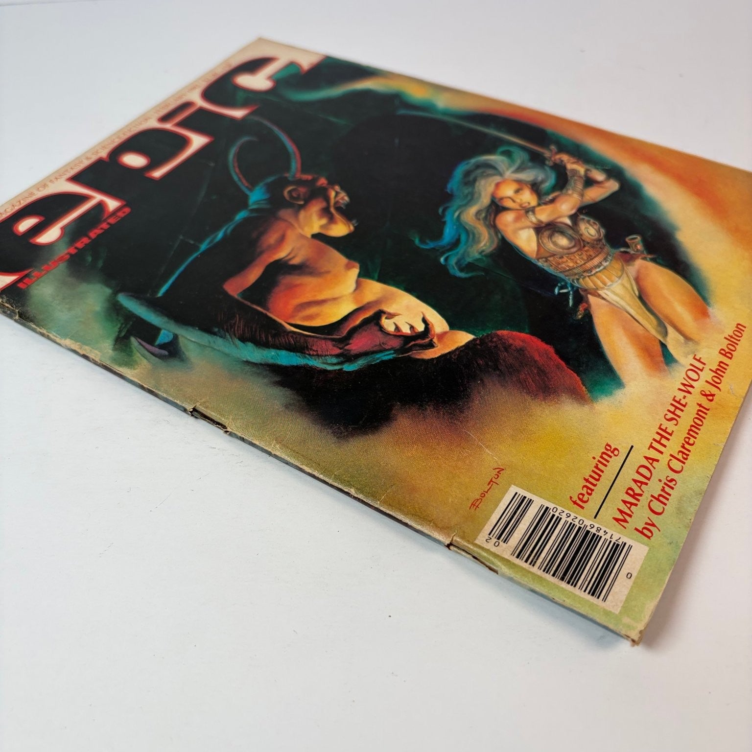 Epic Illustrated Magazine February 1982 Marada The She-Wolf Bolton Art Marvel