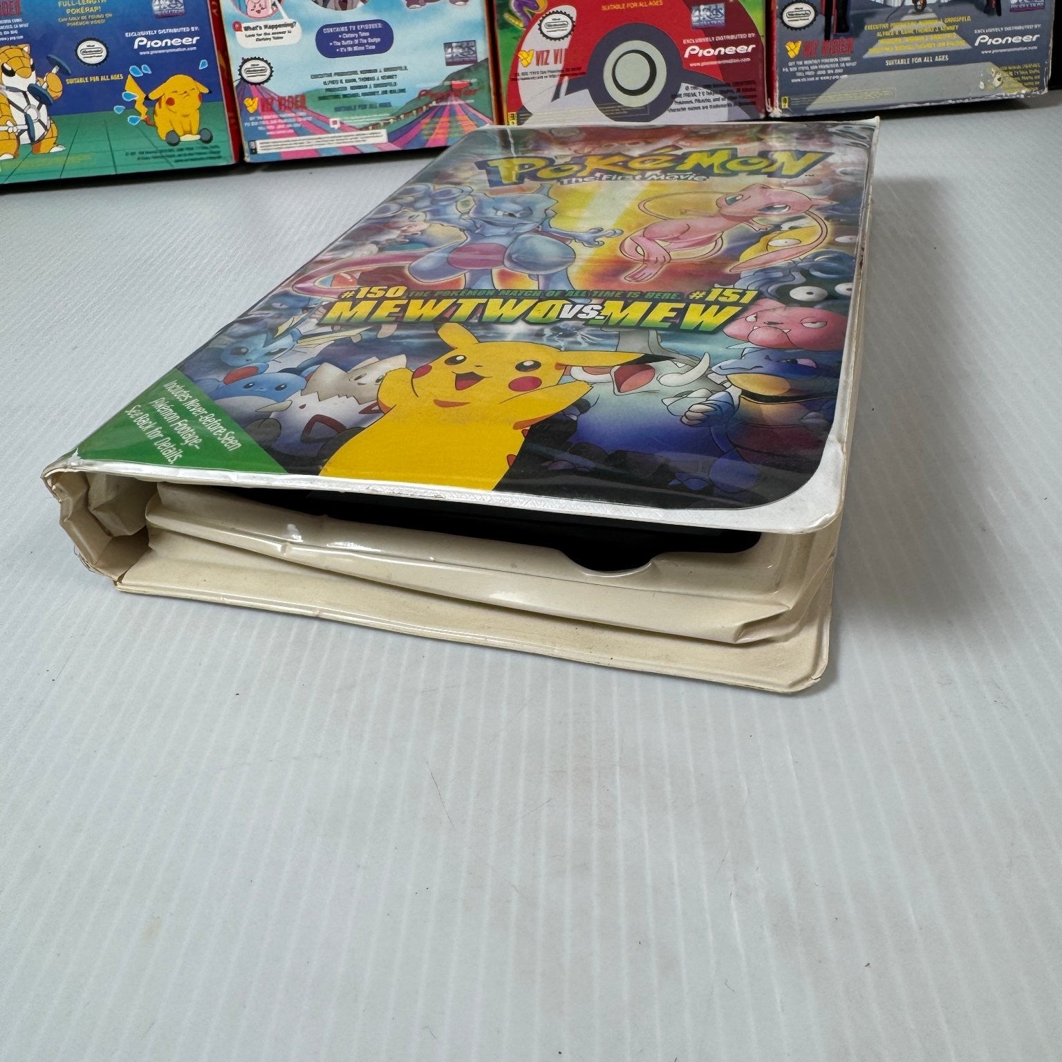 Pokémon VHS Lot of 10 1998 Anime Movie & Episodes Collection Johto, Movie & More