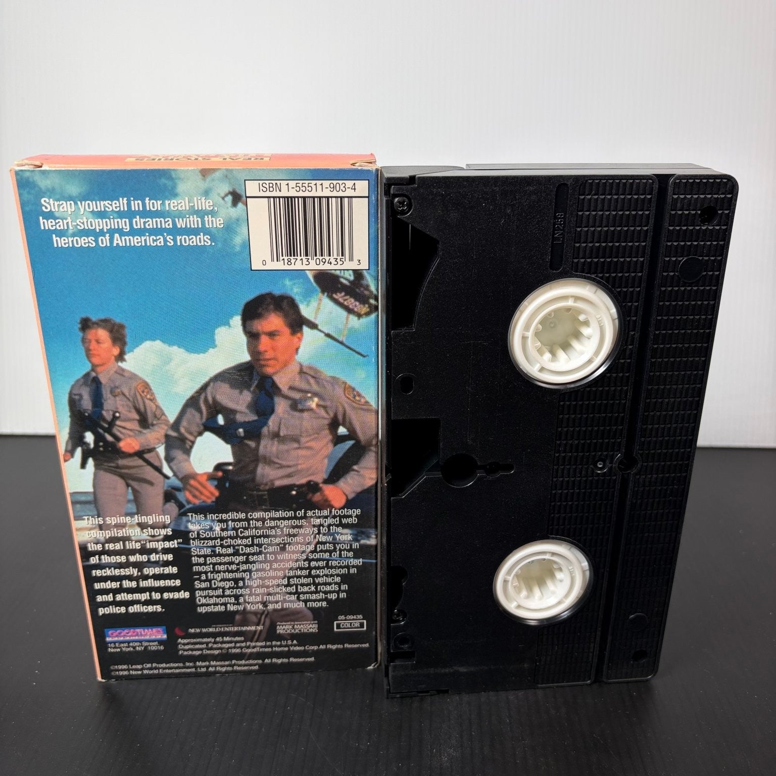 Real Stories of Highway Patrol Car Crashes VHS 1996 Action GoodTimes