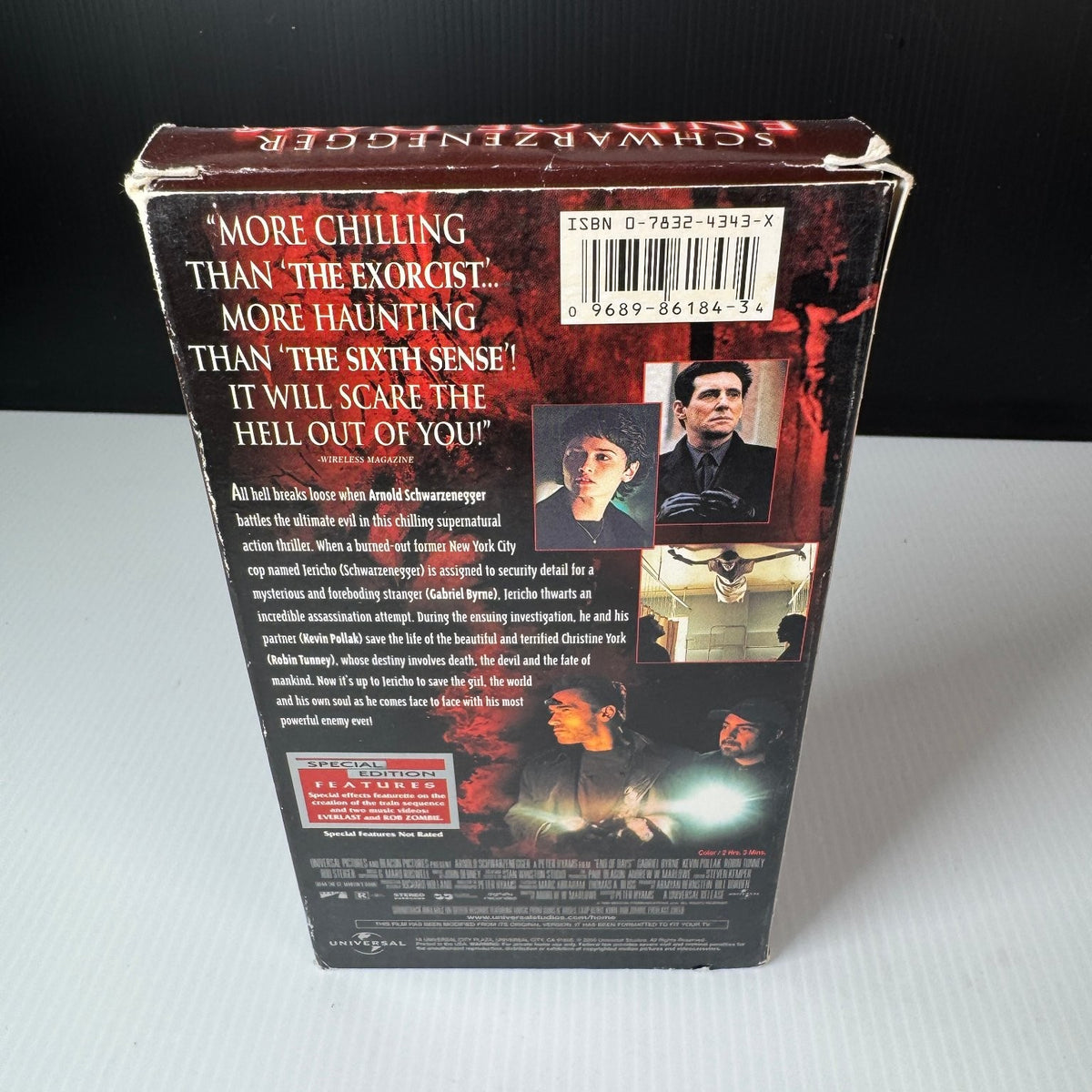 End of Days VHS 1999 Action Horror Special Edition Universal